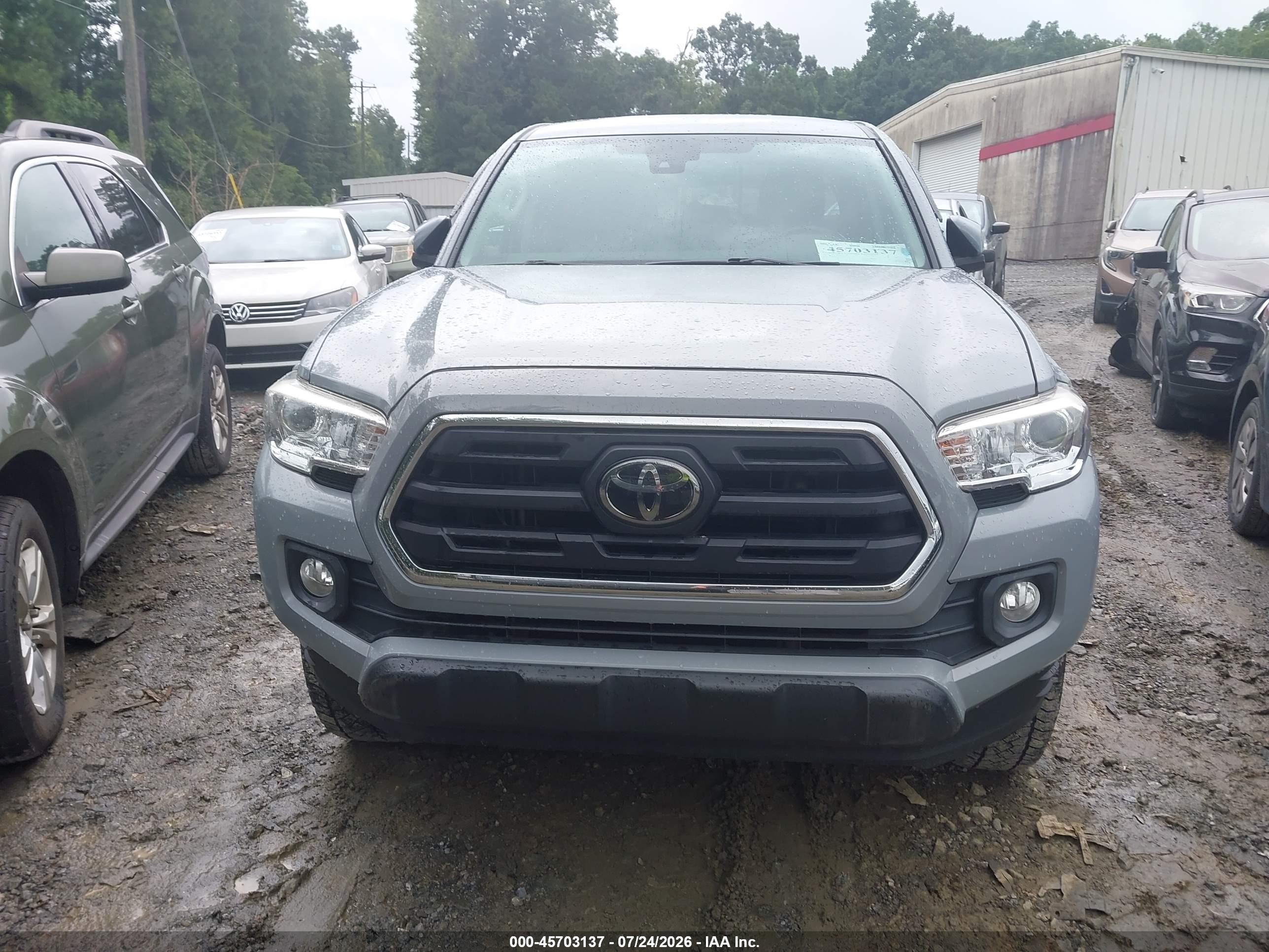 2019 Toyota Tacoma Sr5 V6 Серебряный vin: 3TMAZ5CN5KM093371