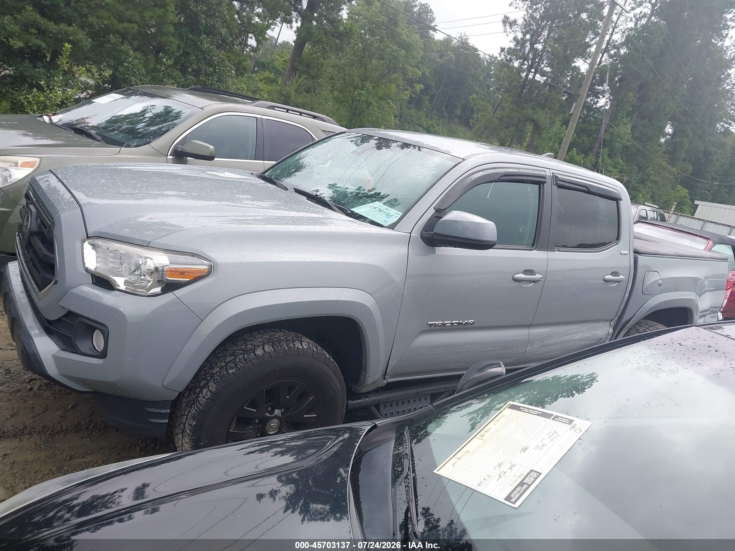 2019 Toyota Tacoma Sr5 V6 Серебряный vin: 3TMAZ5CN5KM093371