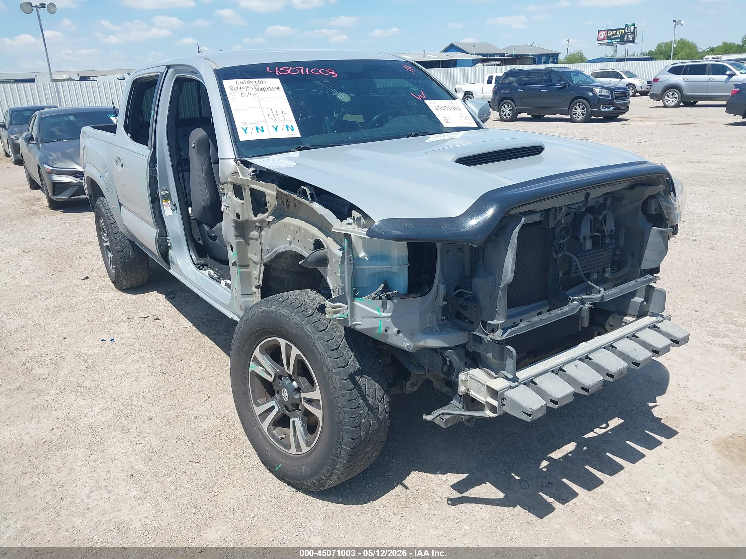 2019 Toyota Tacoma Trd Sport Серый vin: 3TMAZ5CN6KM080600