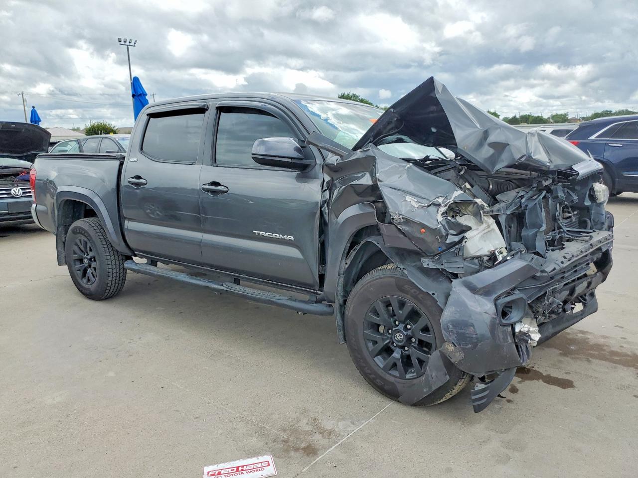 2019 Toyota Tacoma Sr5 V6 Gray vin: 3TMAZ5CN6KM098403