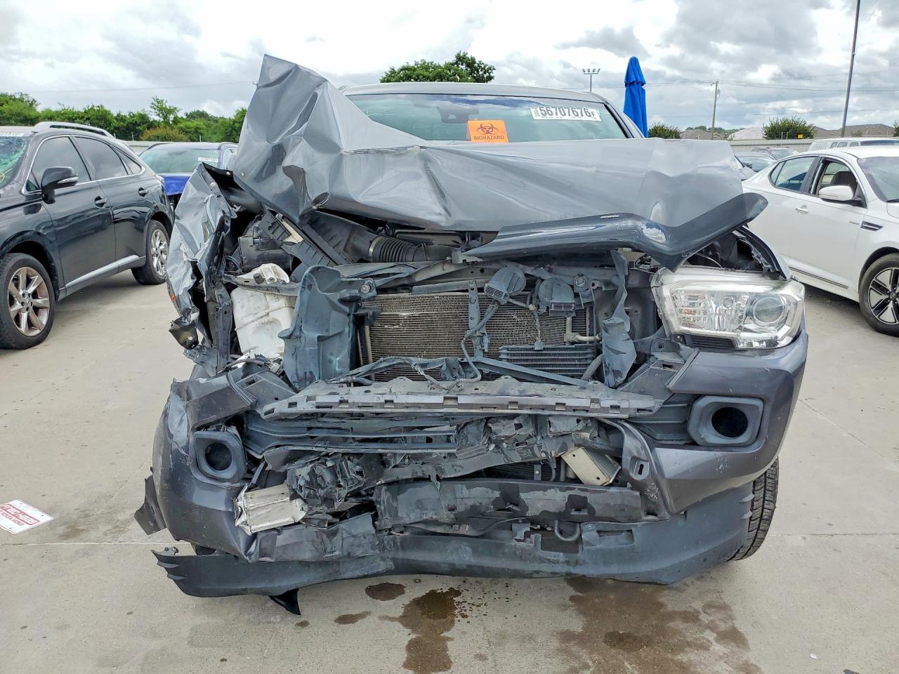 2019 Toyota Tacoma Sr5 V6 Gray vin: 3TMAZ5CN6KM098403