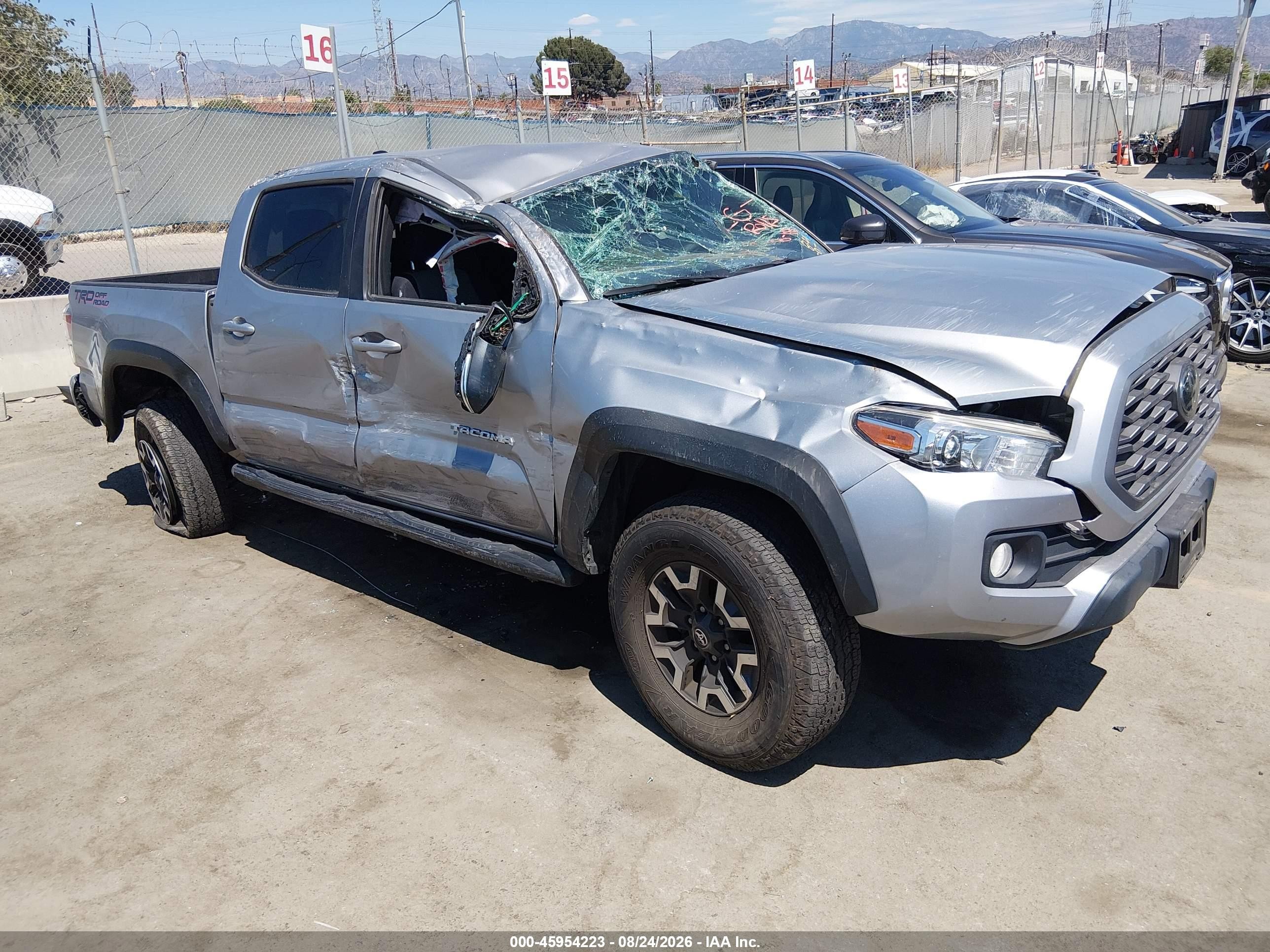2021 Toyota Tacoma Trd Off-road Серый vin: 3TMAZ5CN6MM150423
