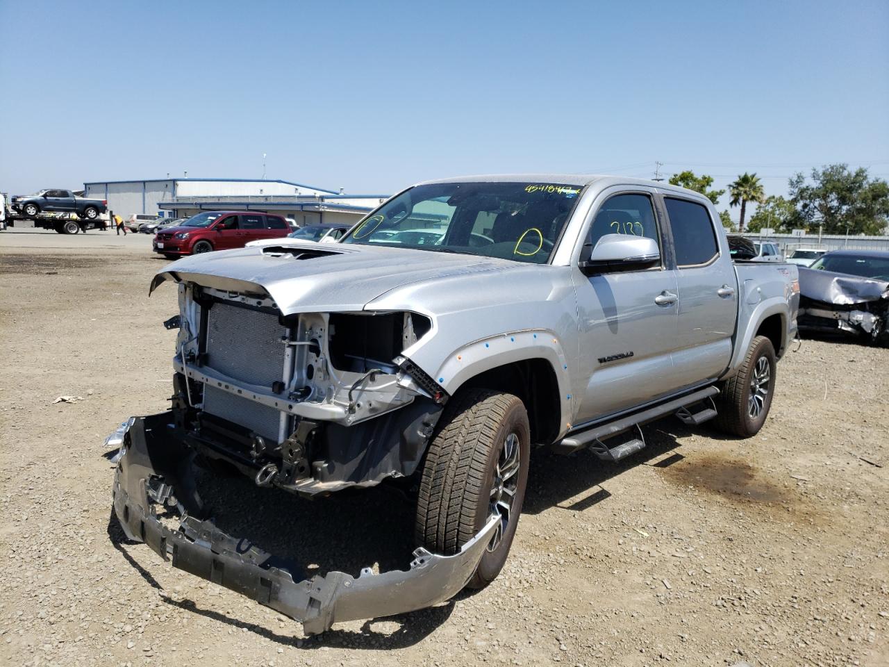 2022 Toyota Tacoma Double Cab Серебряный vin: 3TMAZ5CN6NM172035
