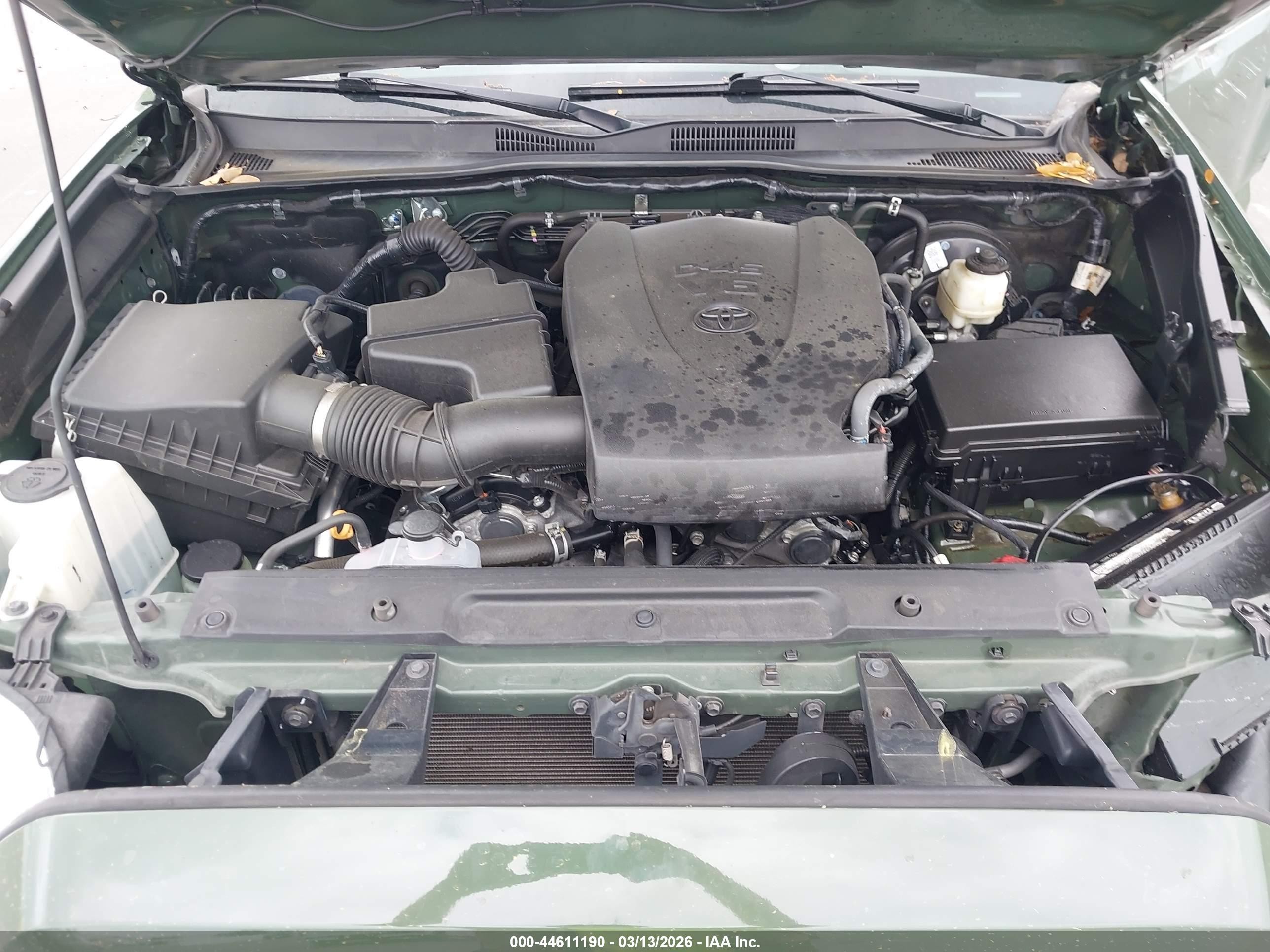 2021 Toyota Tacoma Trd Sport Зеленый vin: 3TMAZ5CN8MM157258