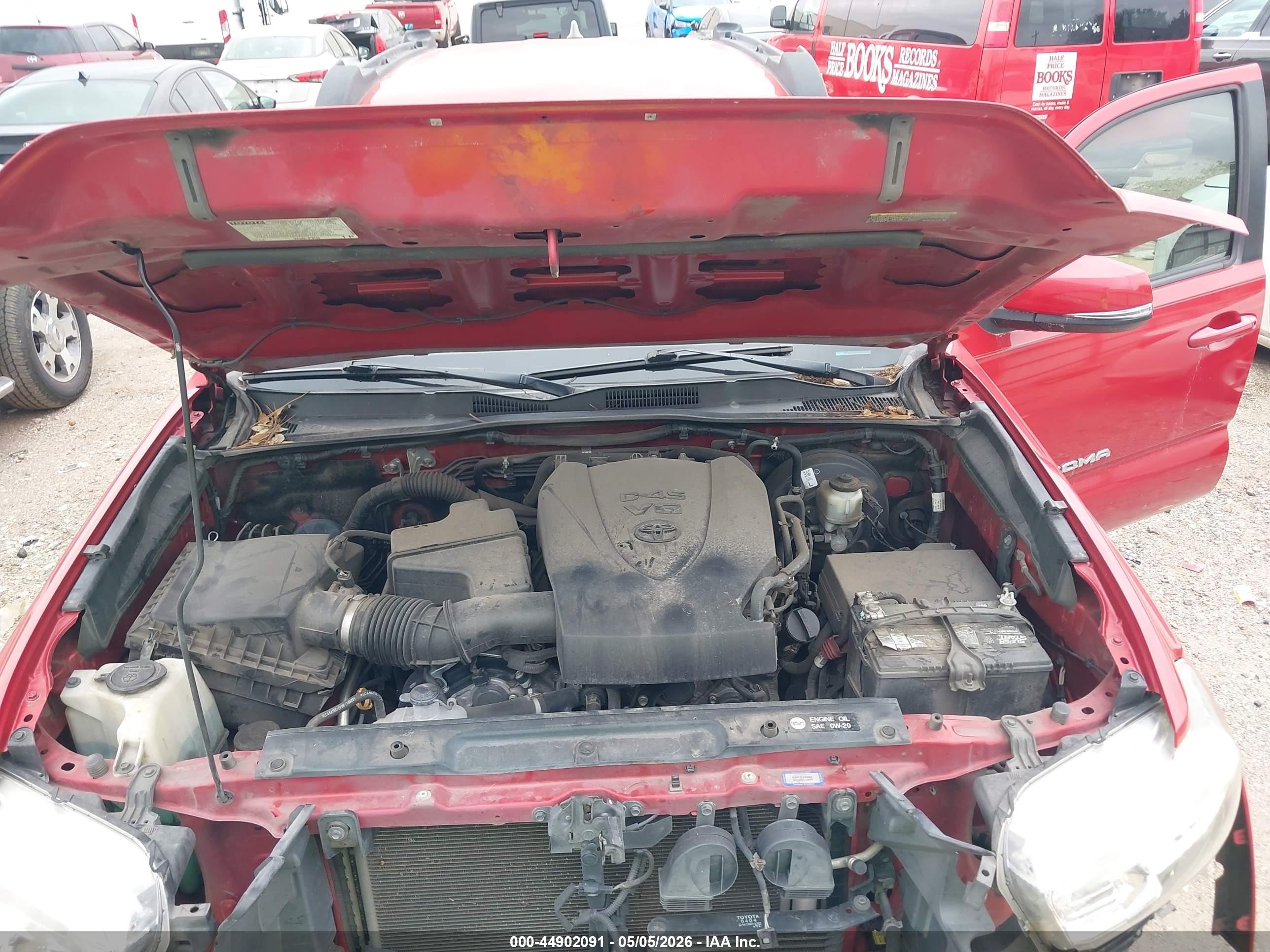 2018 Toyota Tacoma Trd Sport Красный vin: 3TMAZ5CN9JM066219