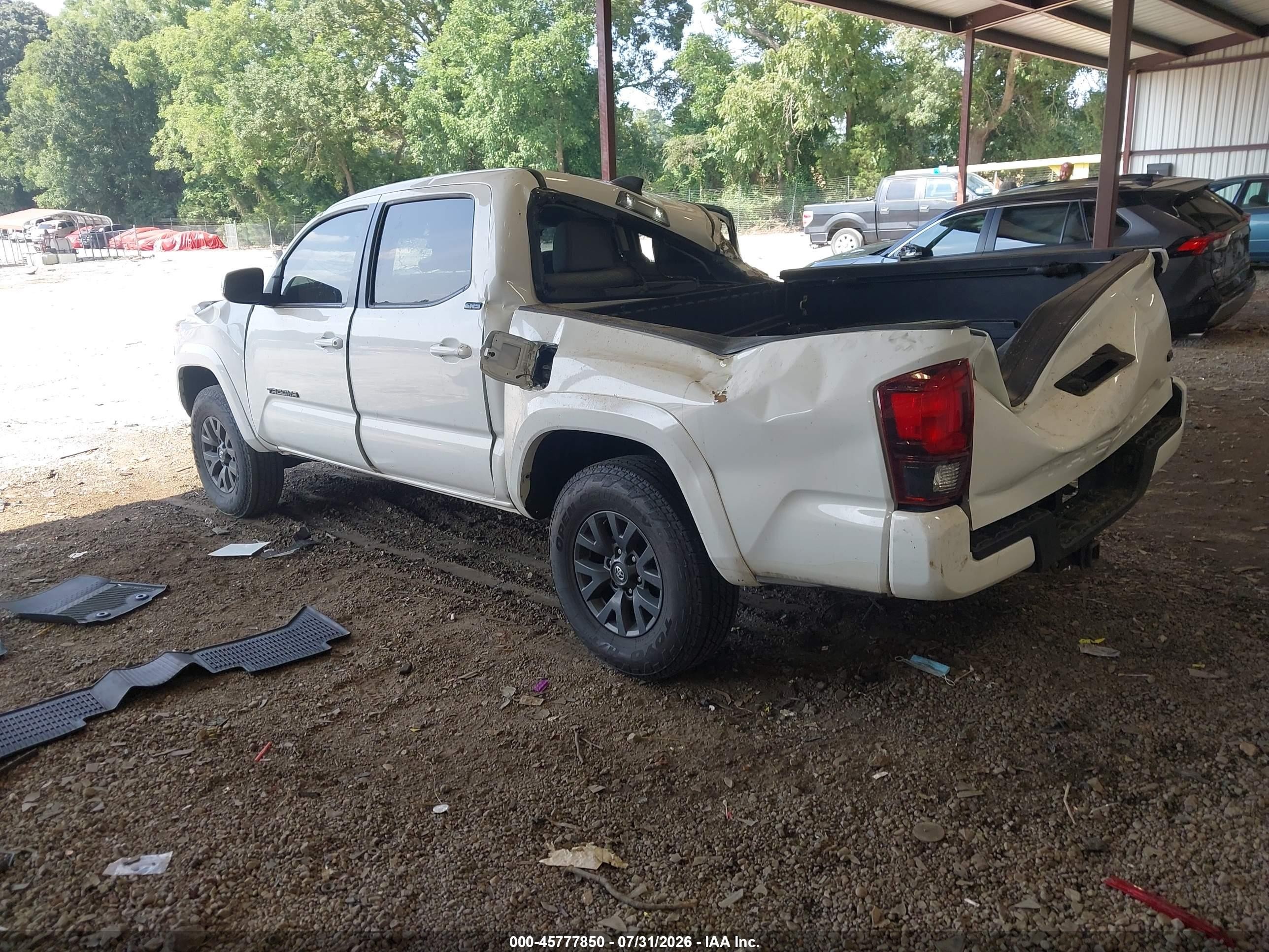 2023 Toyota Tacoma Sr5 V6 White vin: 3TMAZ5CN9PM215995