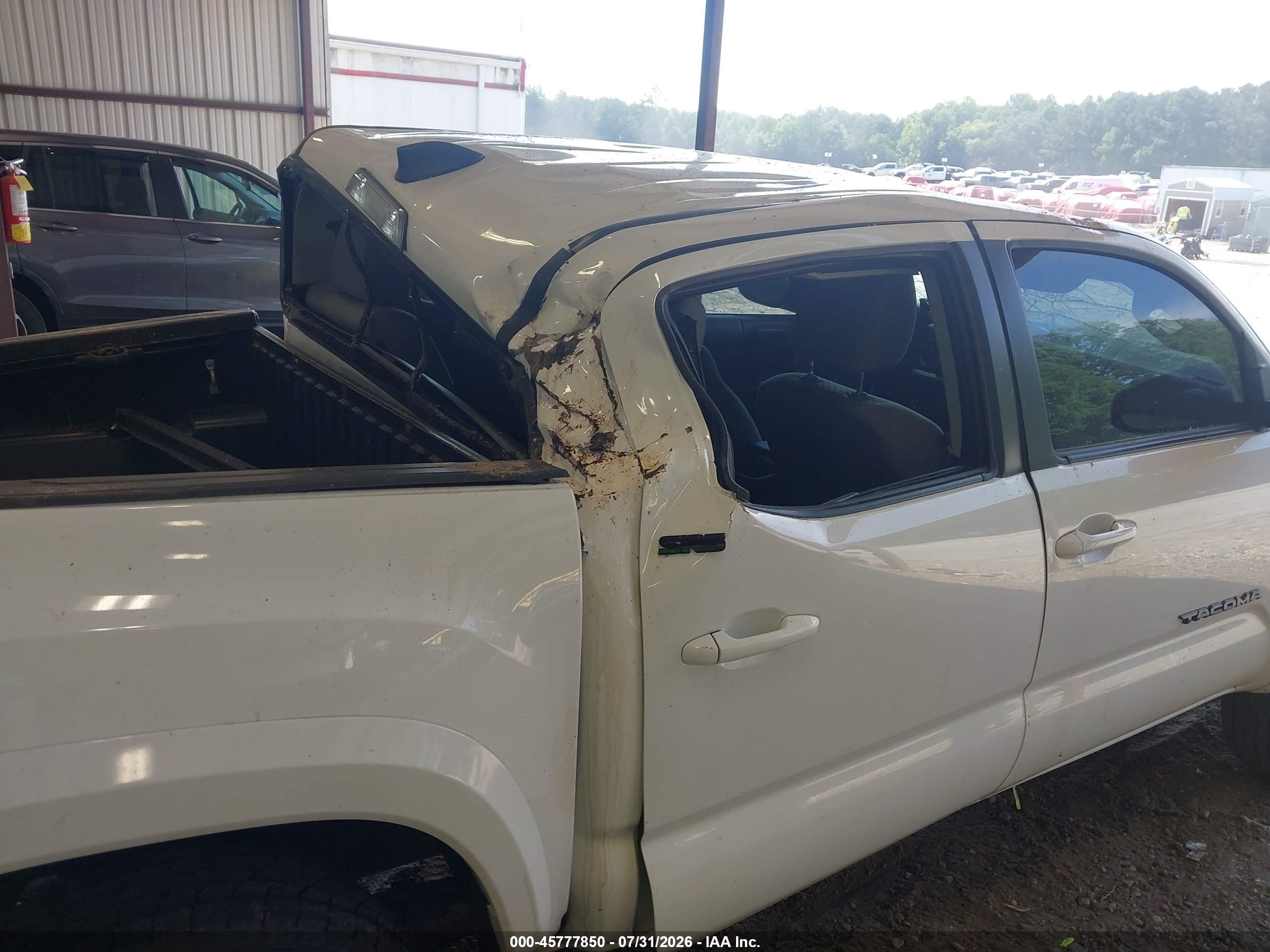 2023 Toyota Tacoma Sr5 V6 White vin: 3TMAZ5CN9PM215995