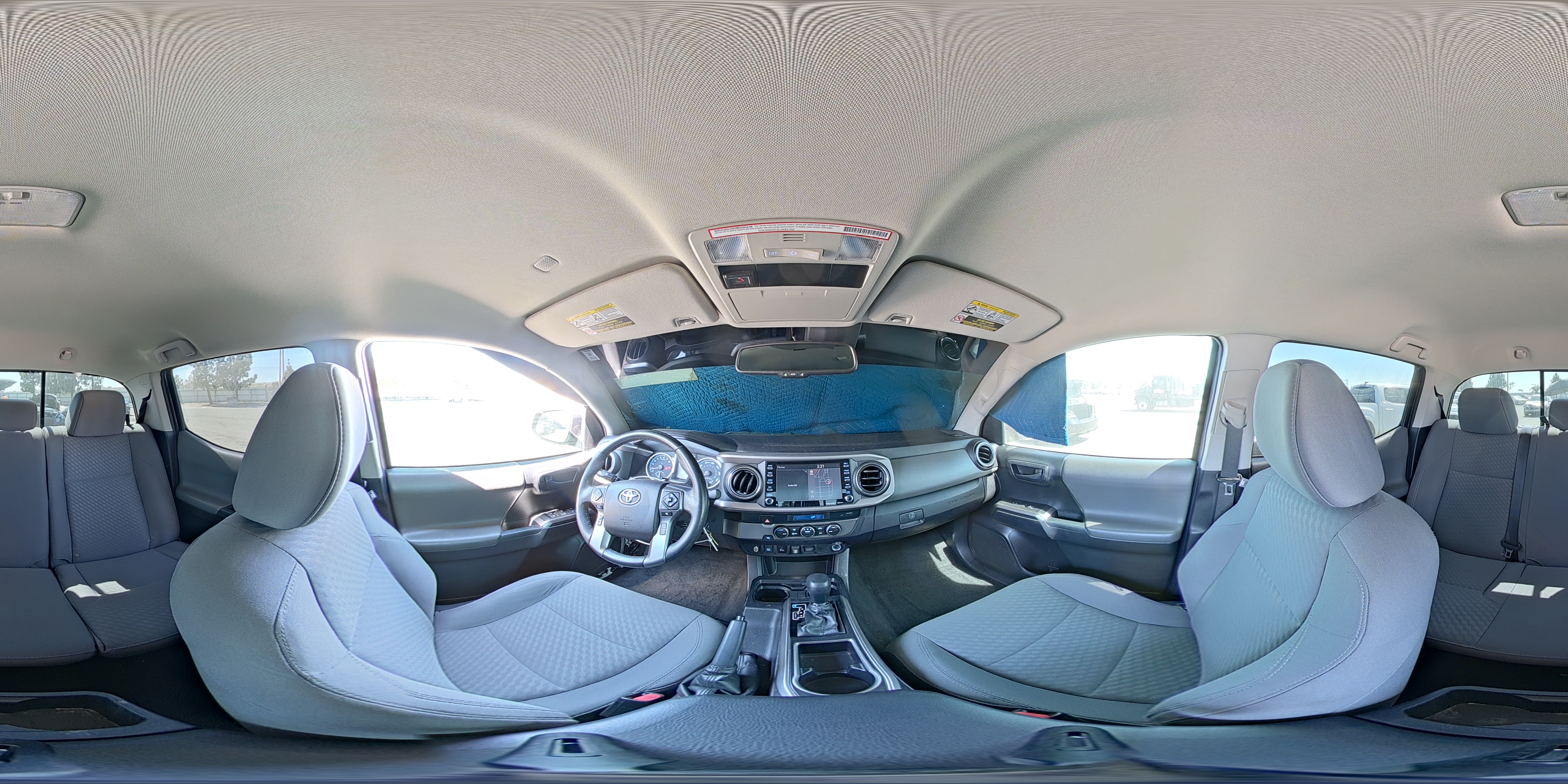 2021 Toyota Tacoma Sr5 V6 Silver vin: 3TMAZ5CNXMM140803