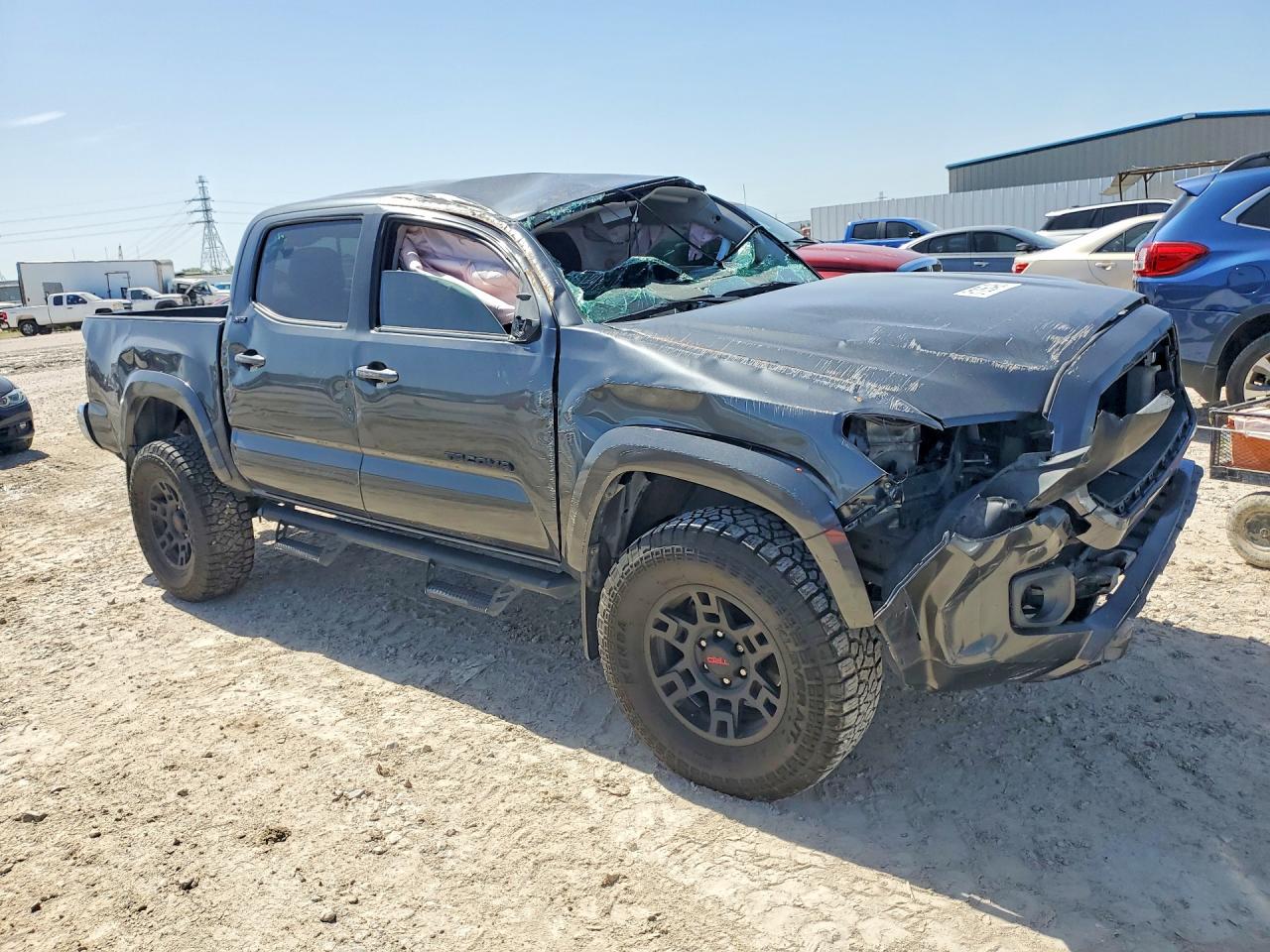 2022 Toyota Tacoma Sr5 V6 Серый vin: 3TMAZ5CNXNM195740