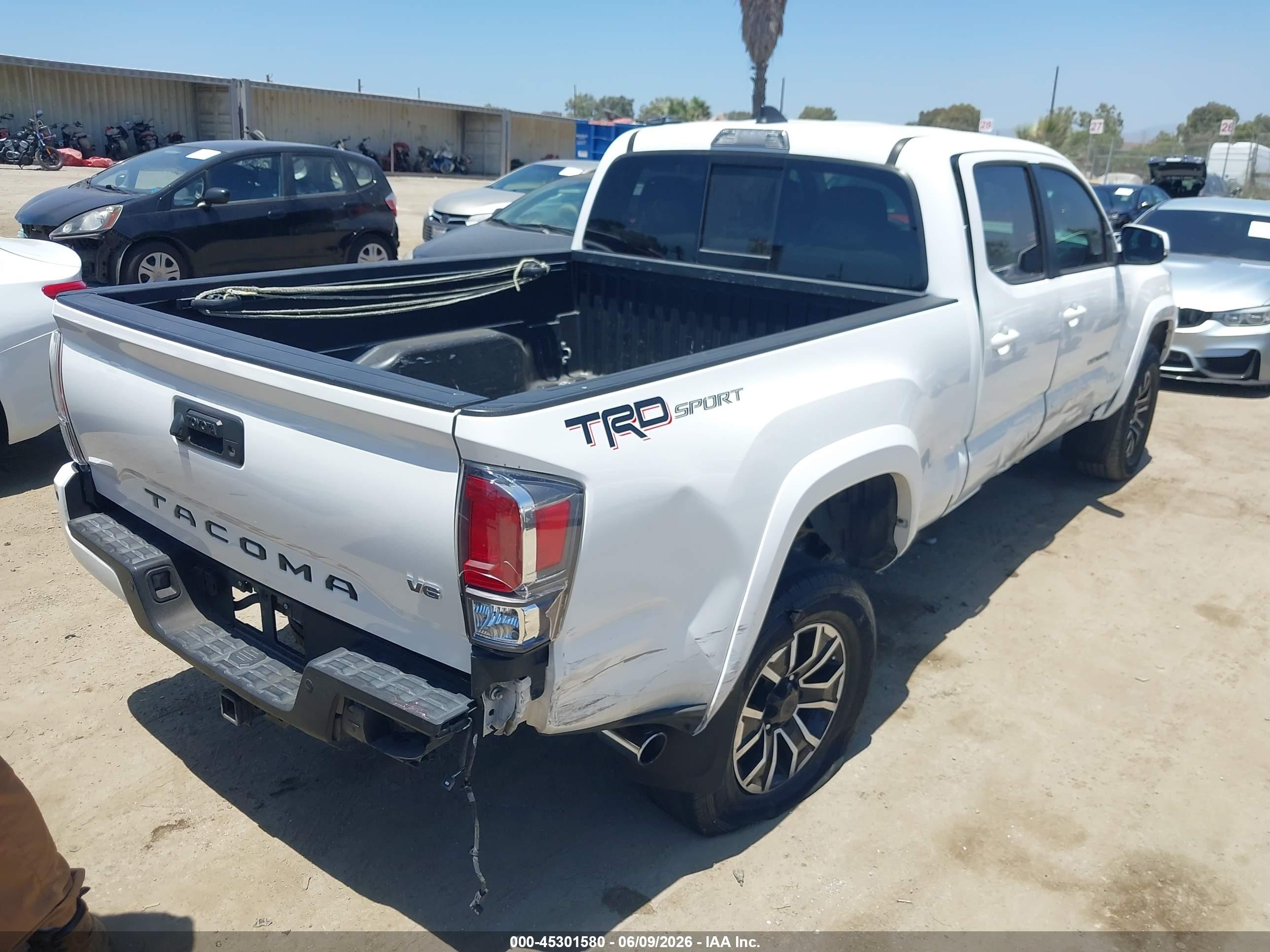 2020 Toyota Tacoma Trd Sport White vin: 3TMBZ5DN0LM025693