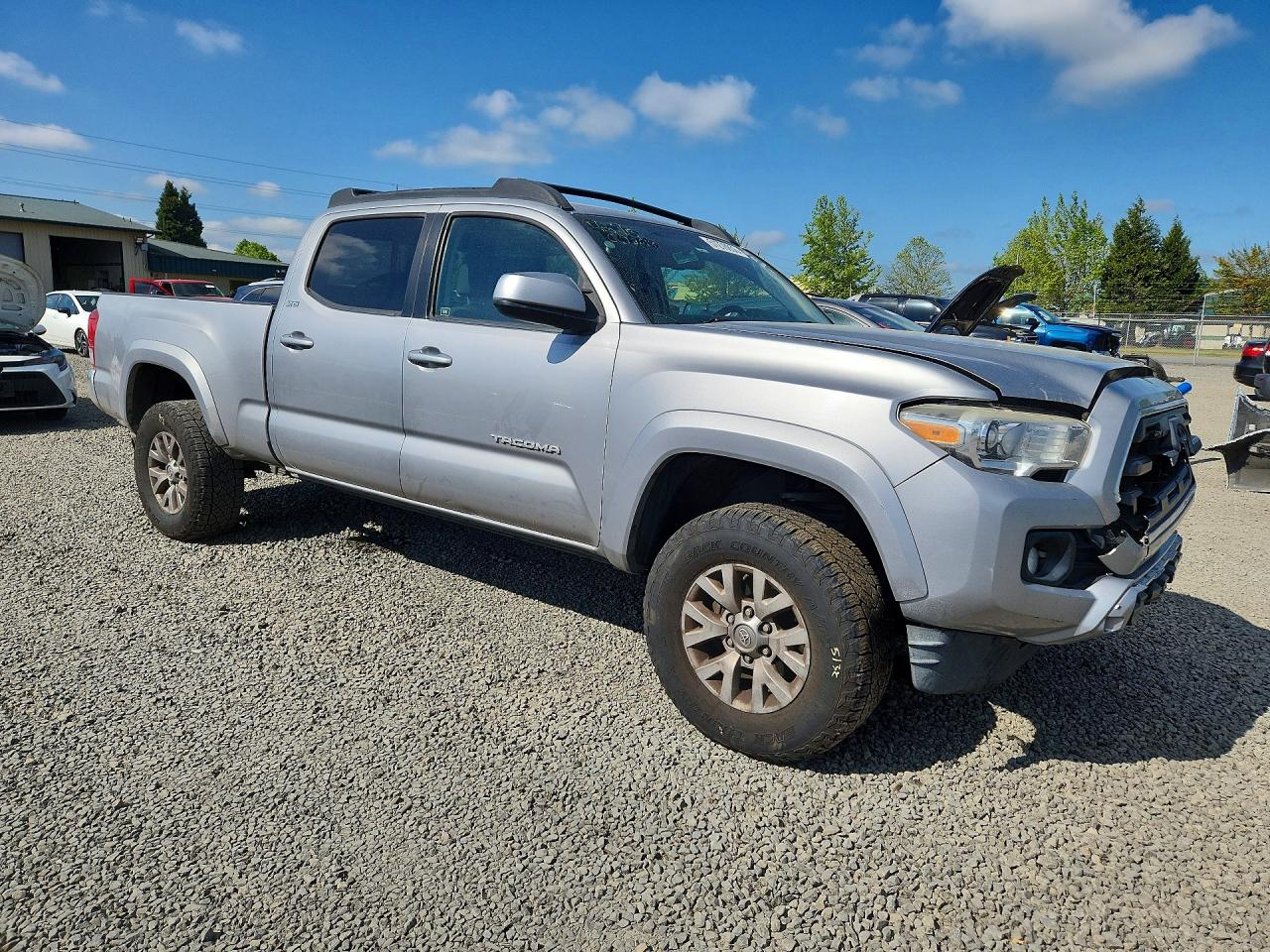 2016 Toyota Tacoma Sr5 V6 Silver vin: 3TMBZ5DN3GM005203