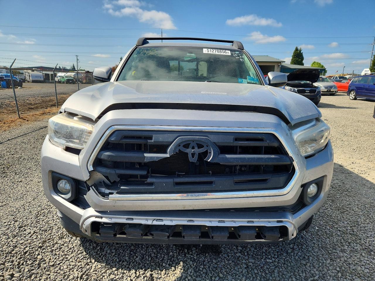 2016 Toyota Tacoma Sr5 V6 Silver vin: 3TMBZ5DN3GM005203