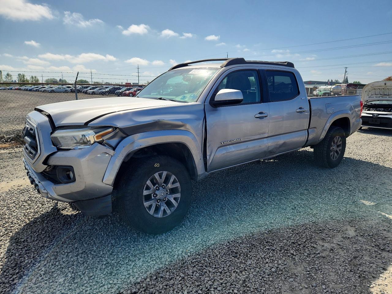 2016 Toyota Tacoma Sr5 V6 Silver vin: 3TMBZ5DN3GM005203