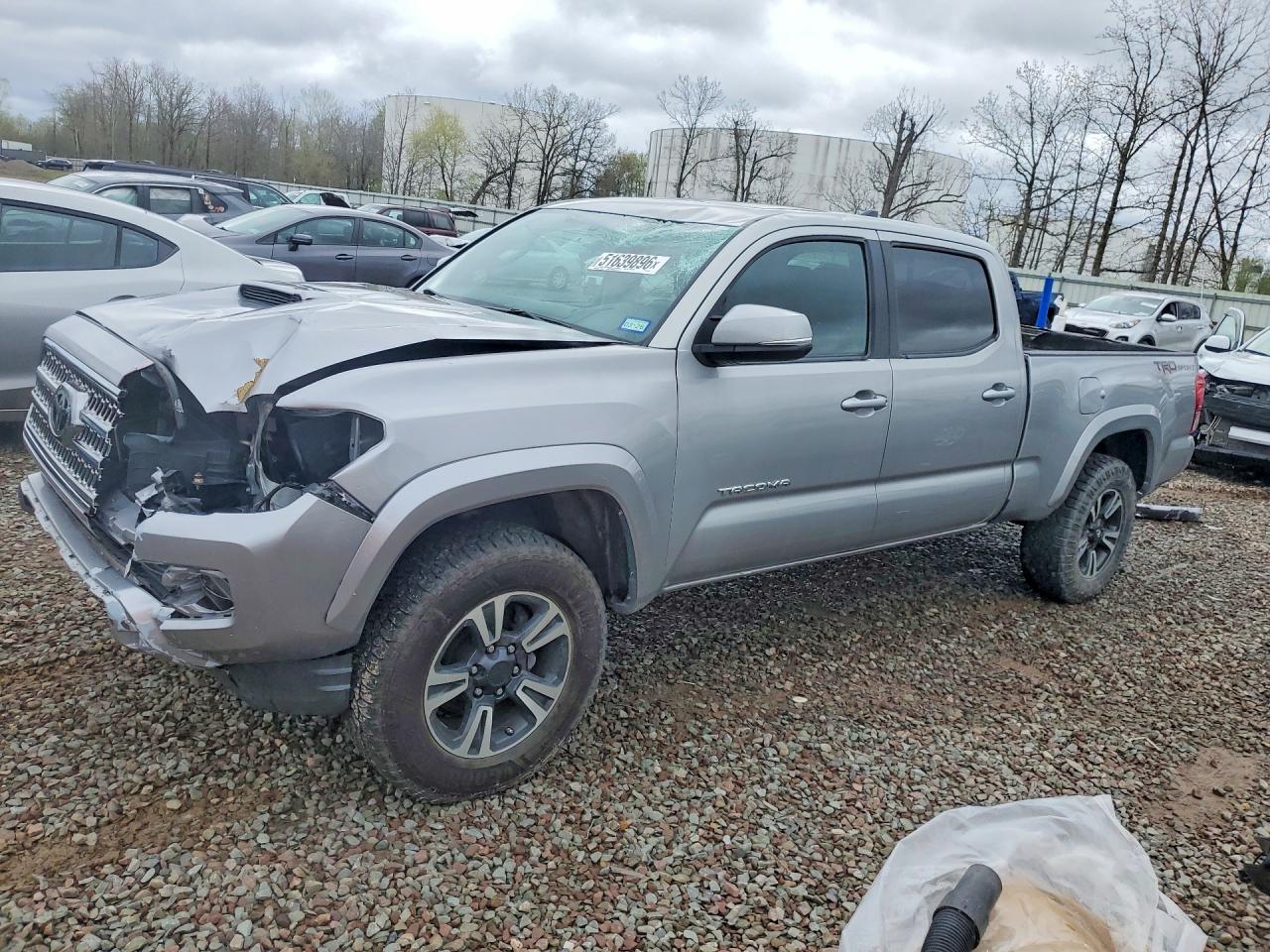 2016 Toyota Tacoma Sr5 V6 Silver vin: 3TMBZ5DN7GM004121