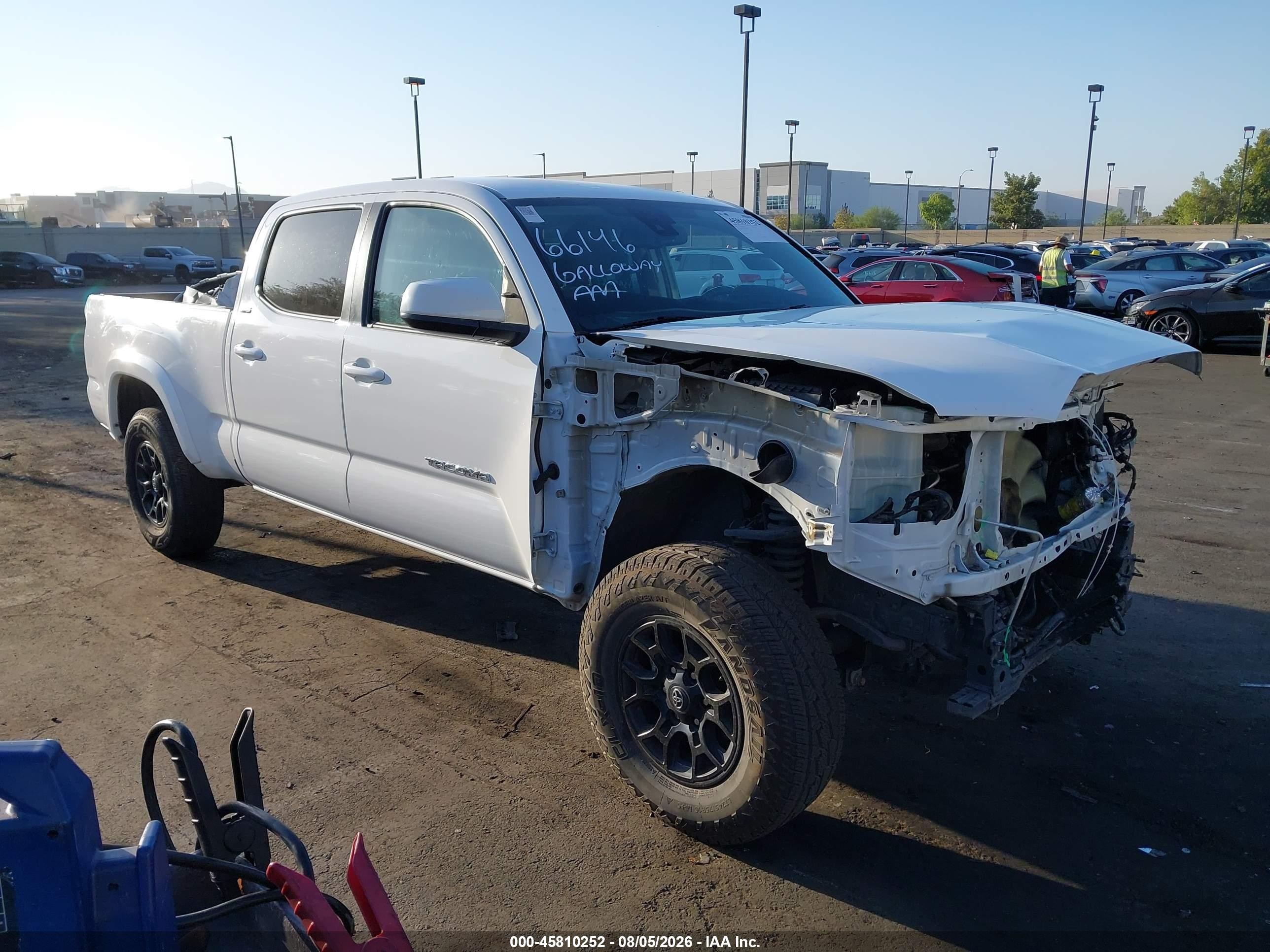 2021 Toyota Tacoma Sr5 V6 White vin: 3TMBZ5DN7MM032206