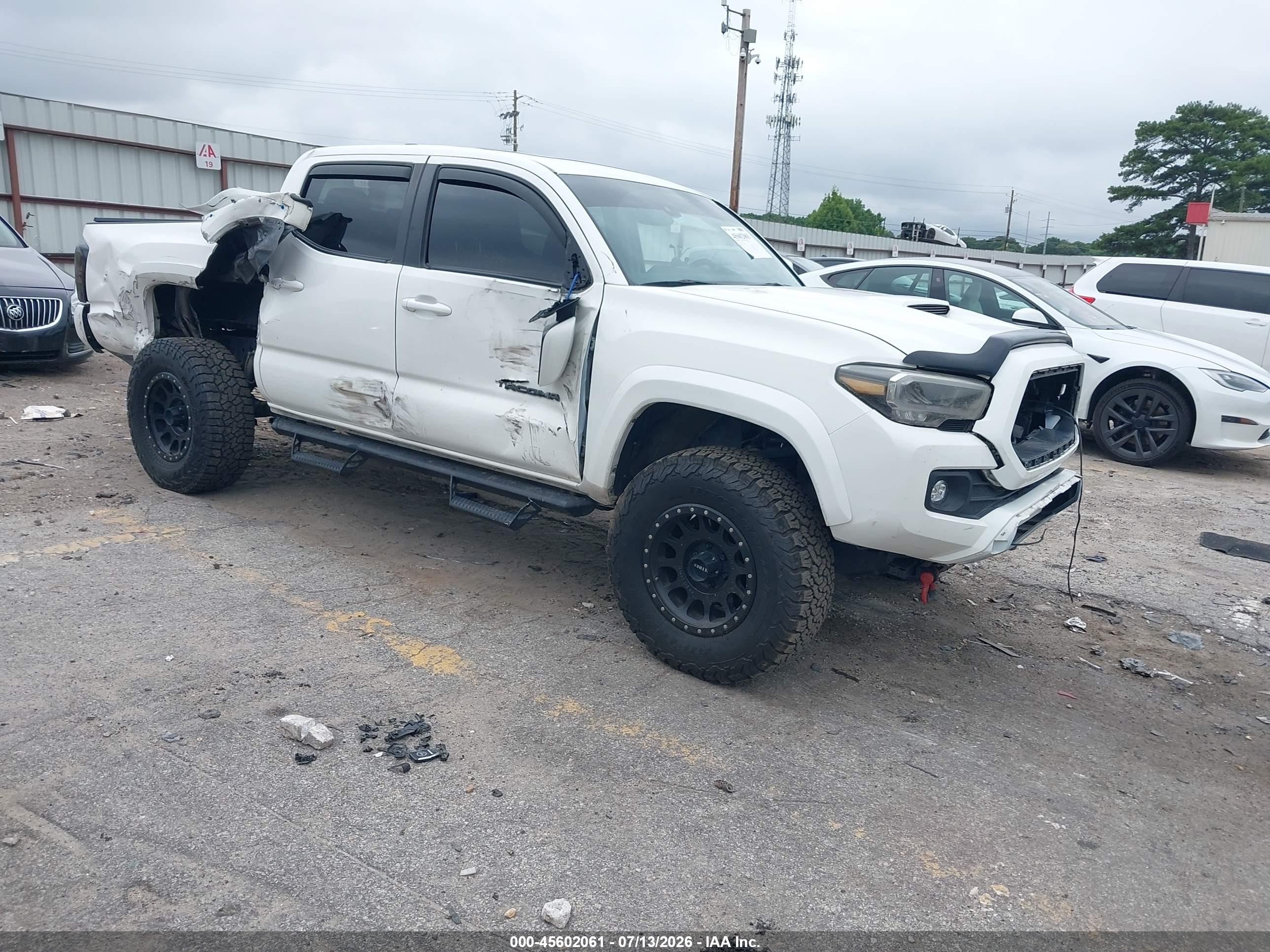 2021 Toyota Tacoma Trd Sport Белый vin: 3TMCZ5AN0MM445528