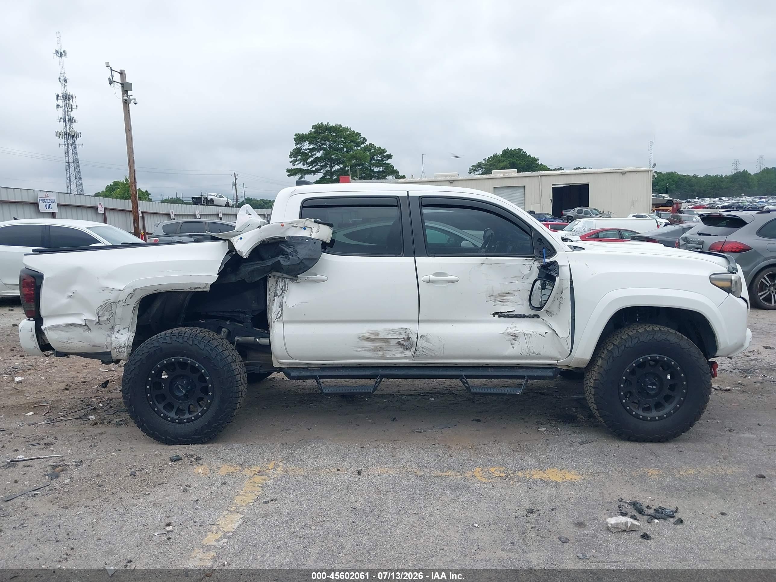 2021 Toyota Tacoma Trd Sport Белый vin: 3TMCZ5AN0MM445528