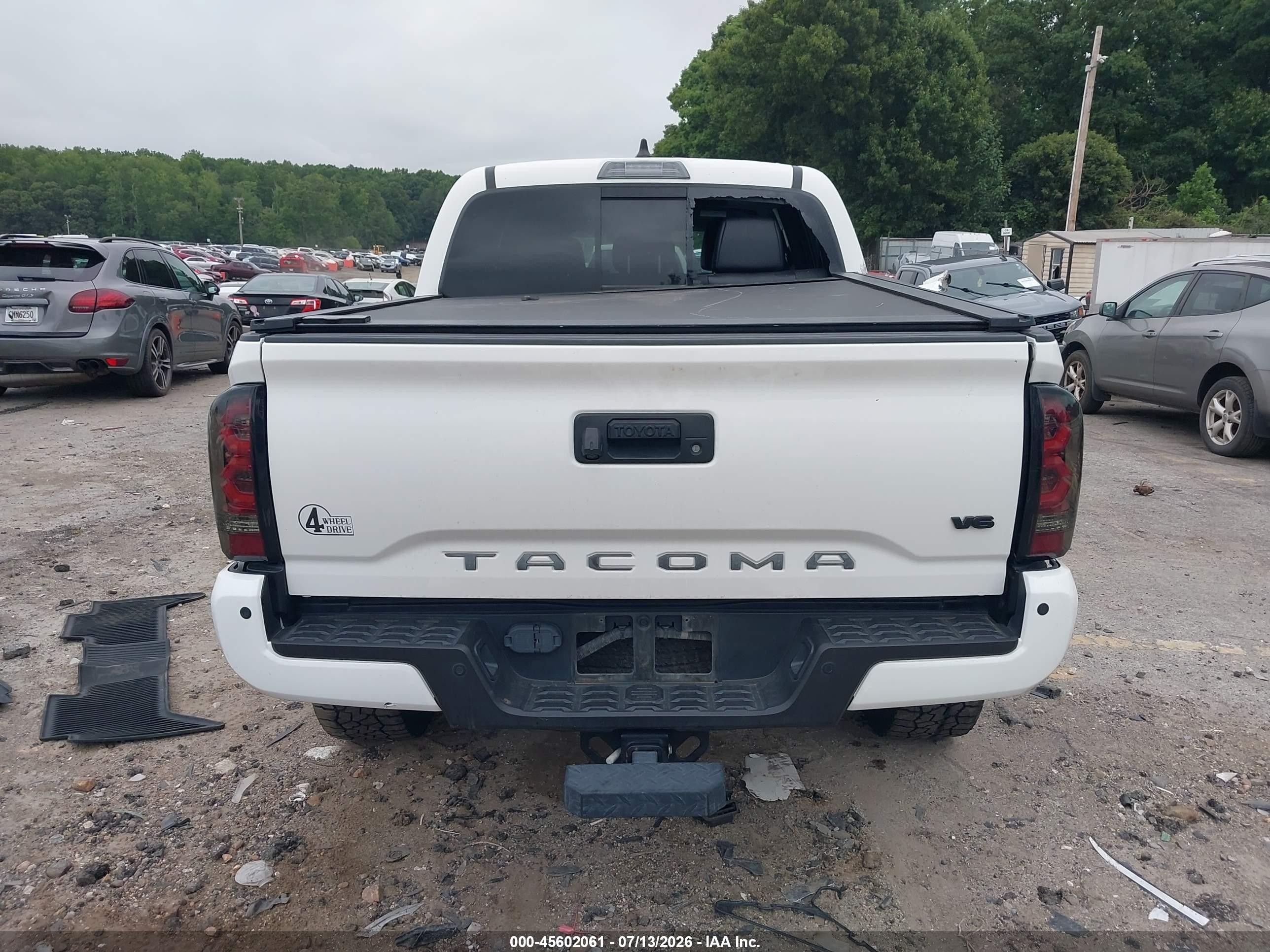 2021 Toyota Tacoma Trd Sport Белый vin: 3TMCZ5AN0MM445528