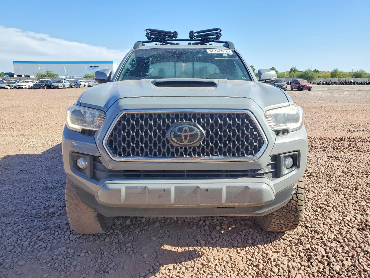 2018 Toyota Tacoma Trd Sport Gray vin: 3TMCZ5AN1JM155861
