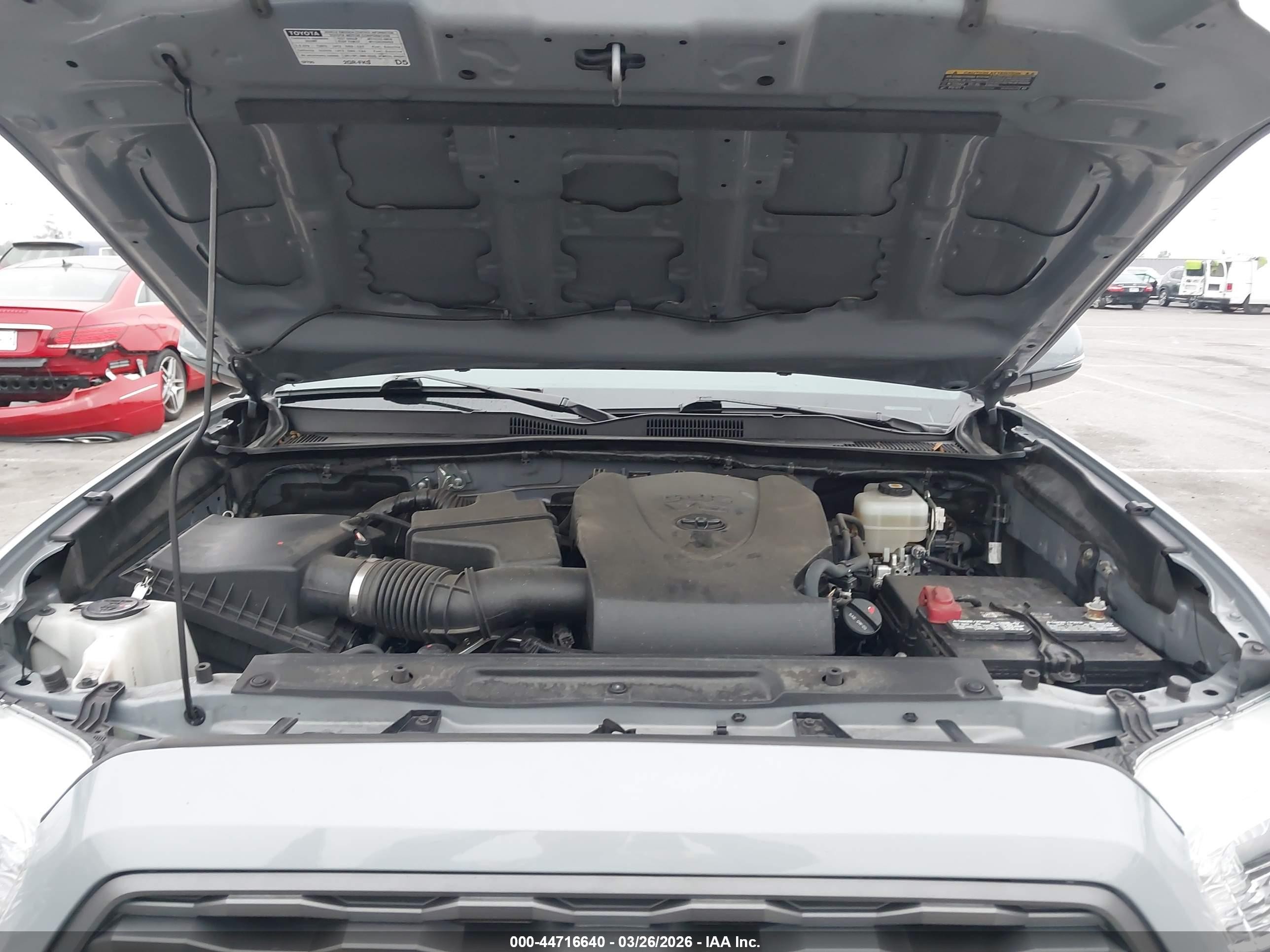 2021 Toyota Tacoma Trd Off-road Серый vin: 3TMCZ5AN1MM433839