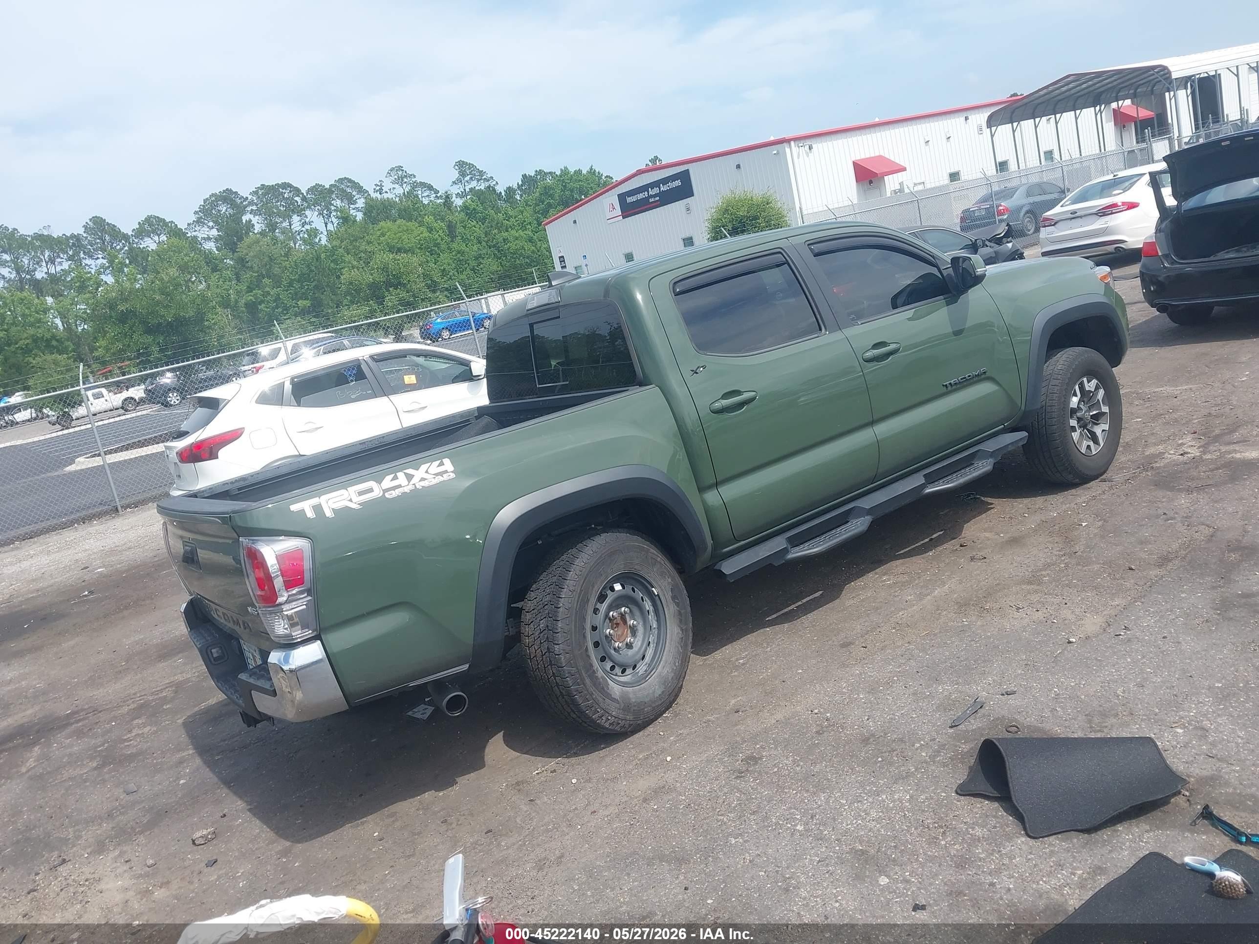 2021 Toyota Tacoma Trd Off-road Green vin: 3TMCZ5AN1MM446798