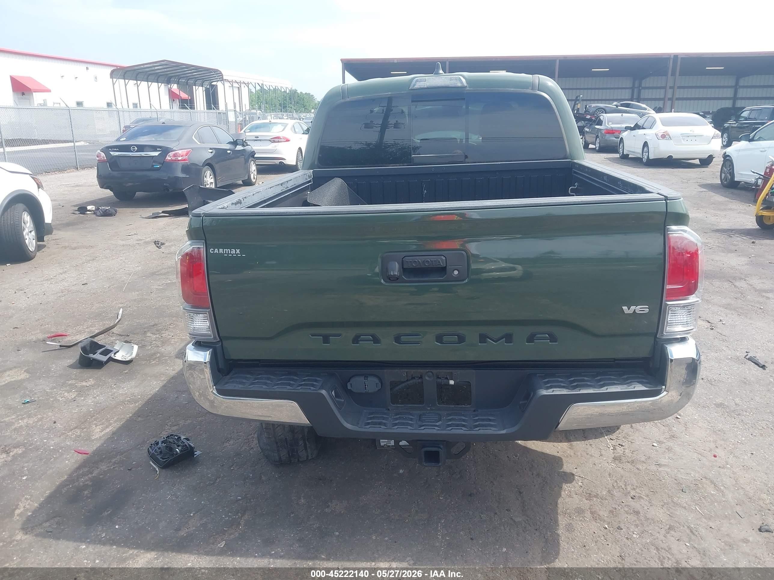 2021 Toyota Tacoma Trd Off-road Green vin: 3TMCZ5AN1MM446798