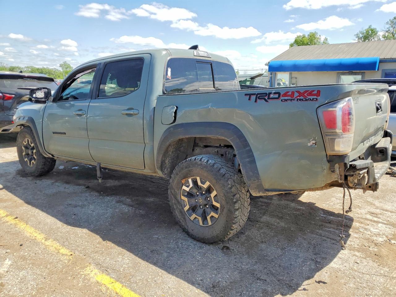2023 Toyota Tacoma Trd Off-road Green vin: 3TMCZ5AN1PM621314