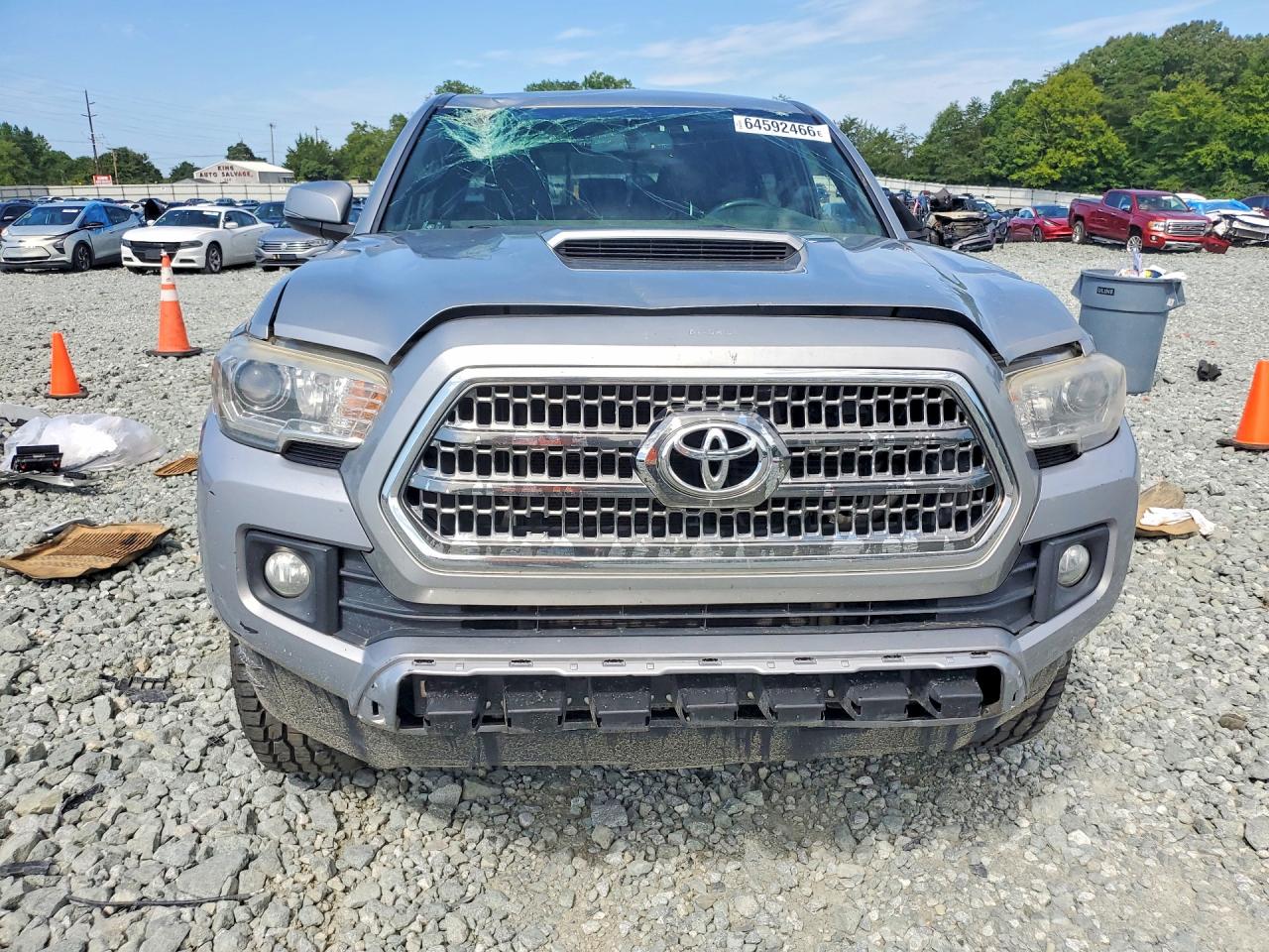 2017 Toyota Tacoma Trd Sport Silver vin: 3TMCZ5AN2HM085457