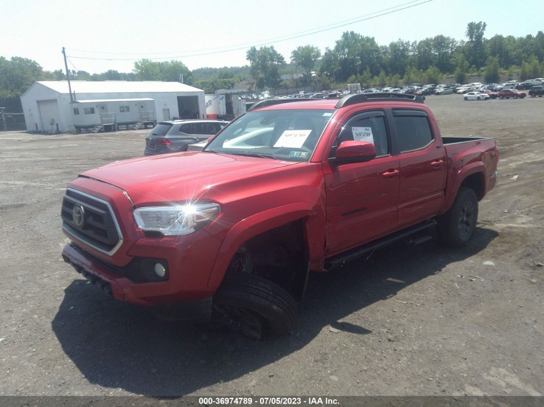 2023 Toyota Tacoma 4wd Sr5 Red vin: 3TMCZ5AN2PM556909