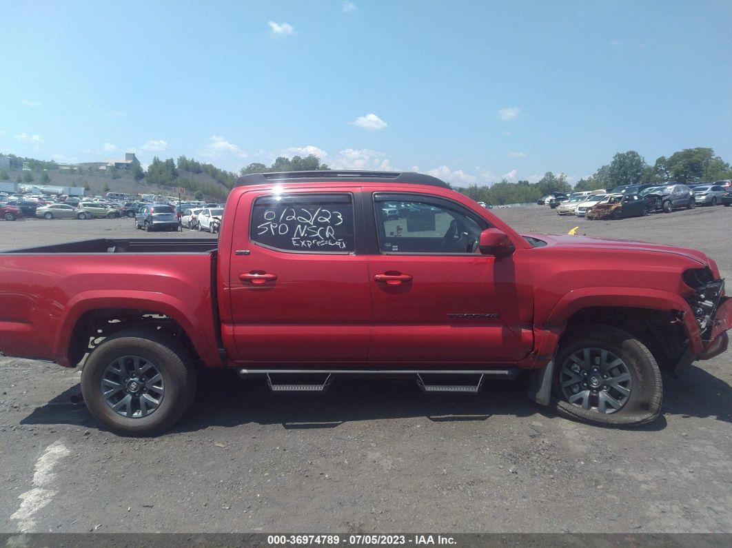 2023 Toyota Tacoma 4wd Sr5 Red vin: 3TMCZ5AN2PM556909