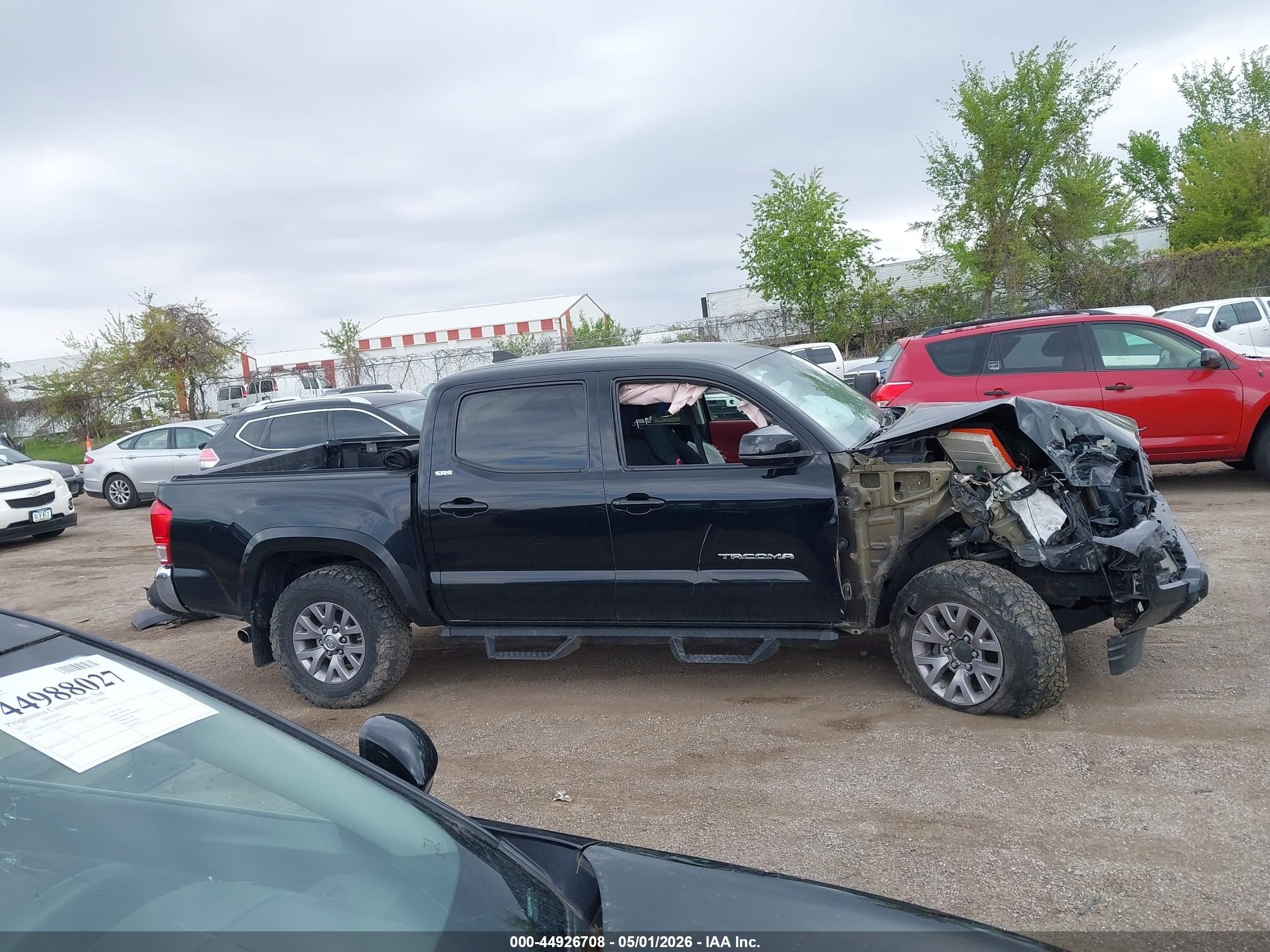 2016 Toyota Tacoma Sr5 V6 Black vin: 3TMCZ5AN3GM031499