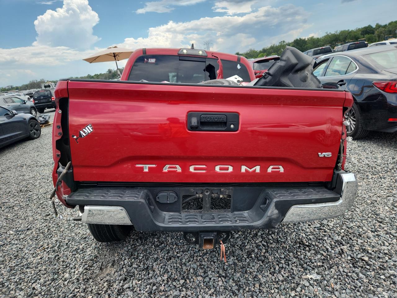 2019 Toyota Tacoma Trd Off-road Red vin: 3TMCZ5AN3KM257972