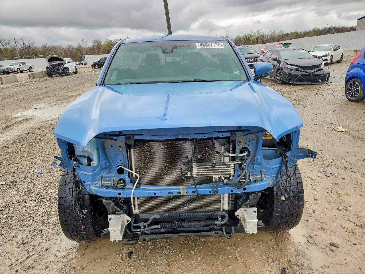 2019 Toyota Tacoma Trd Off-road Blue vin: 3TMCZ5AN3KM261519