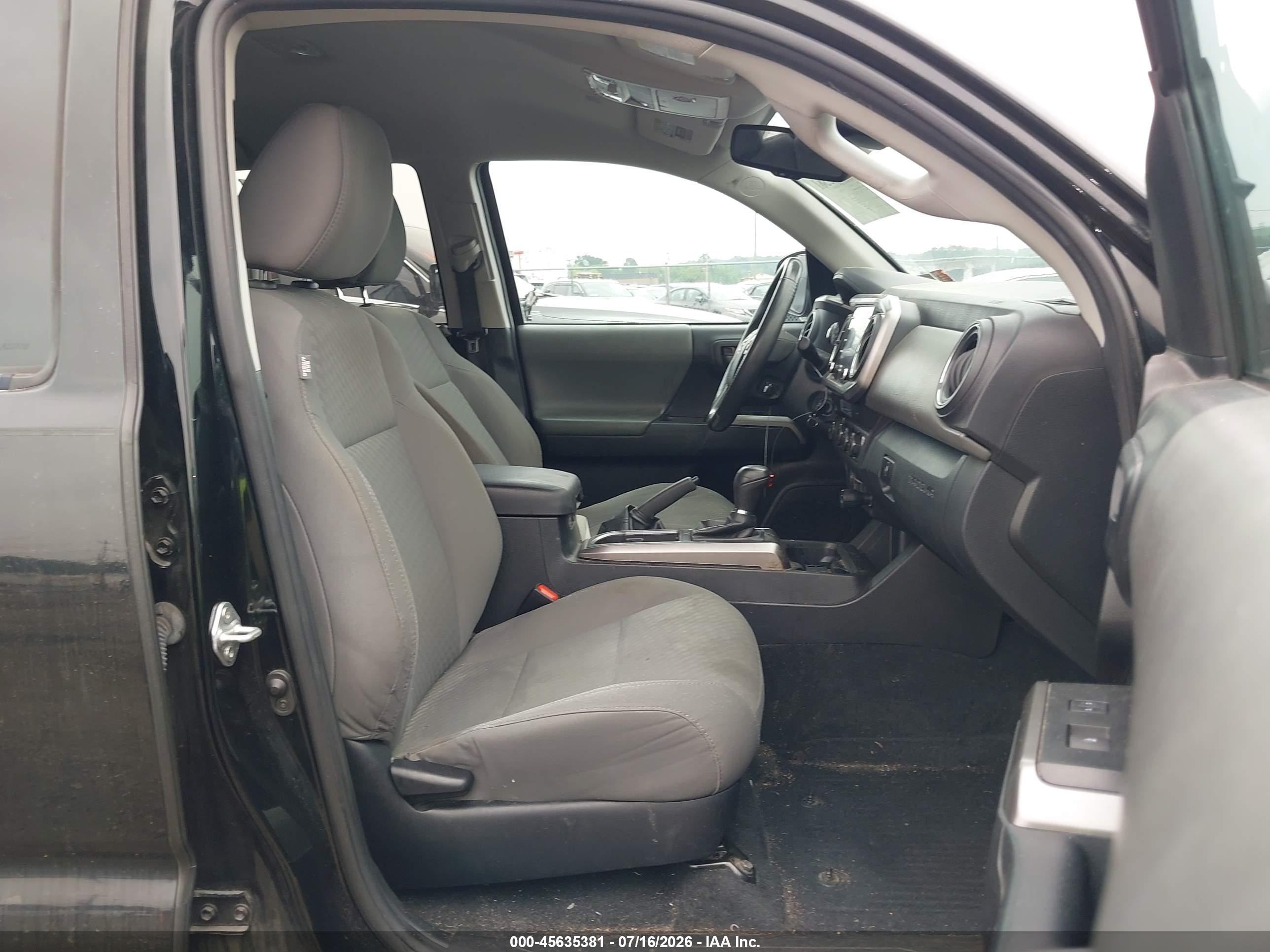 2022 Toyota Tacoma Sr5 V6 Black vin: 3TMCZ5AN3NM460459