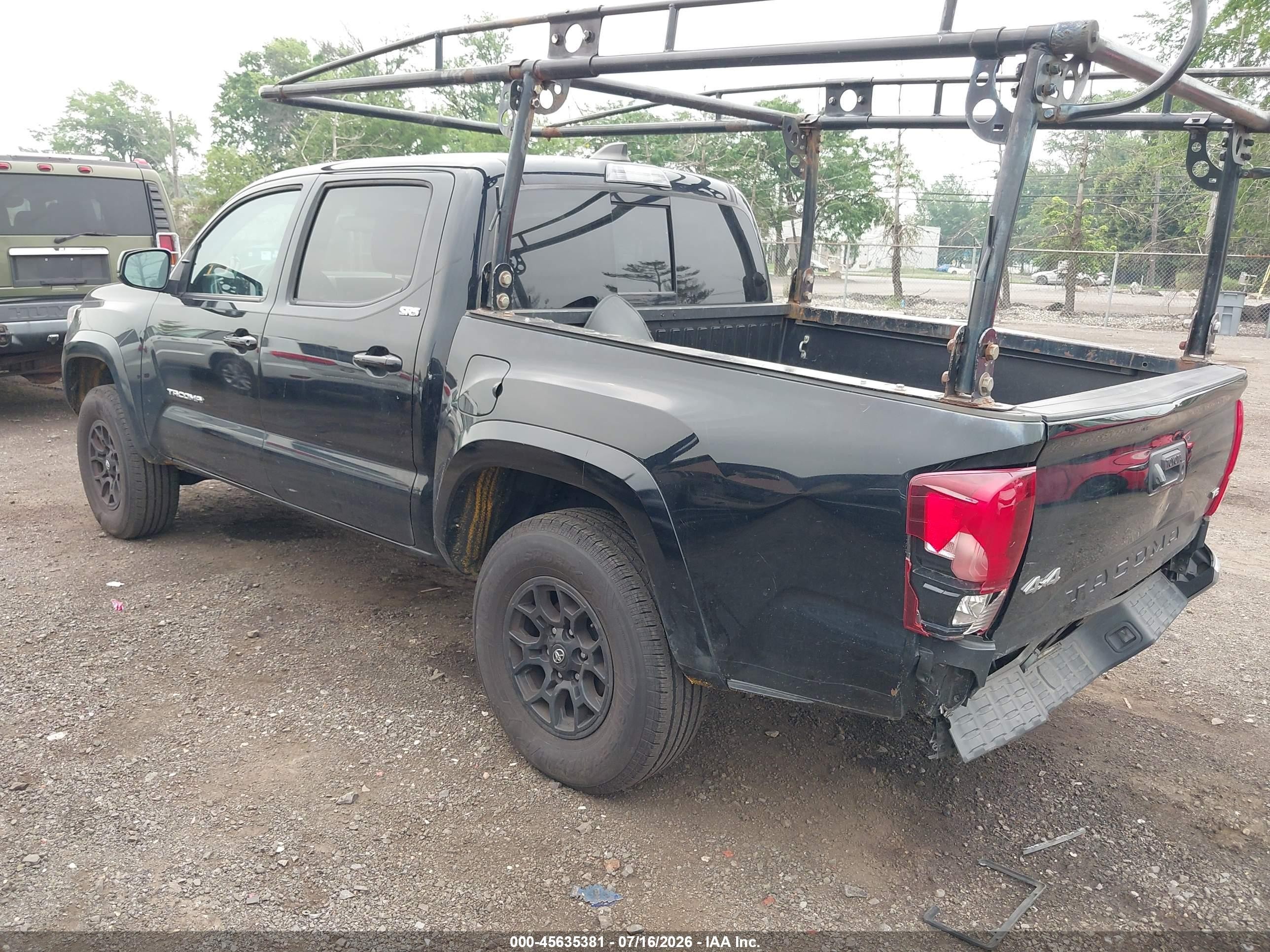 2022 Toyota Tacoma Sr5 V6 Black vin: 3TMCZ5AN3NM460459