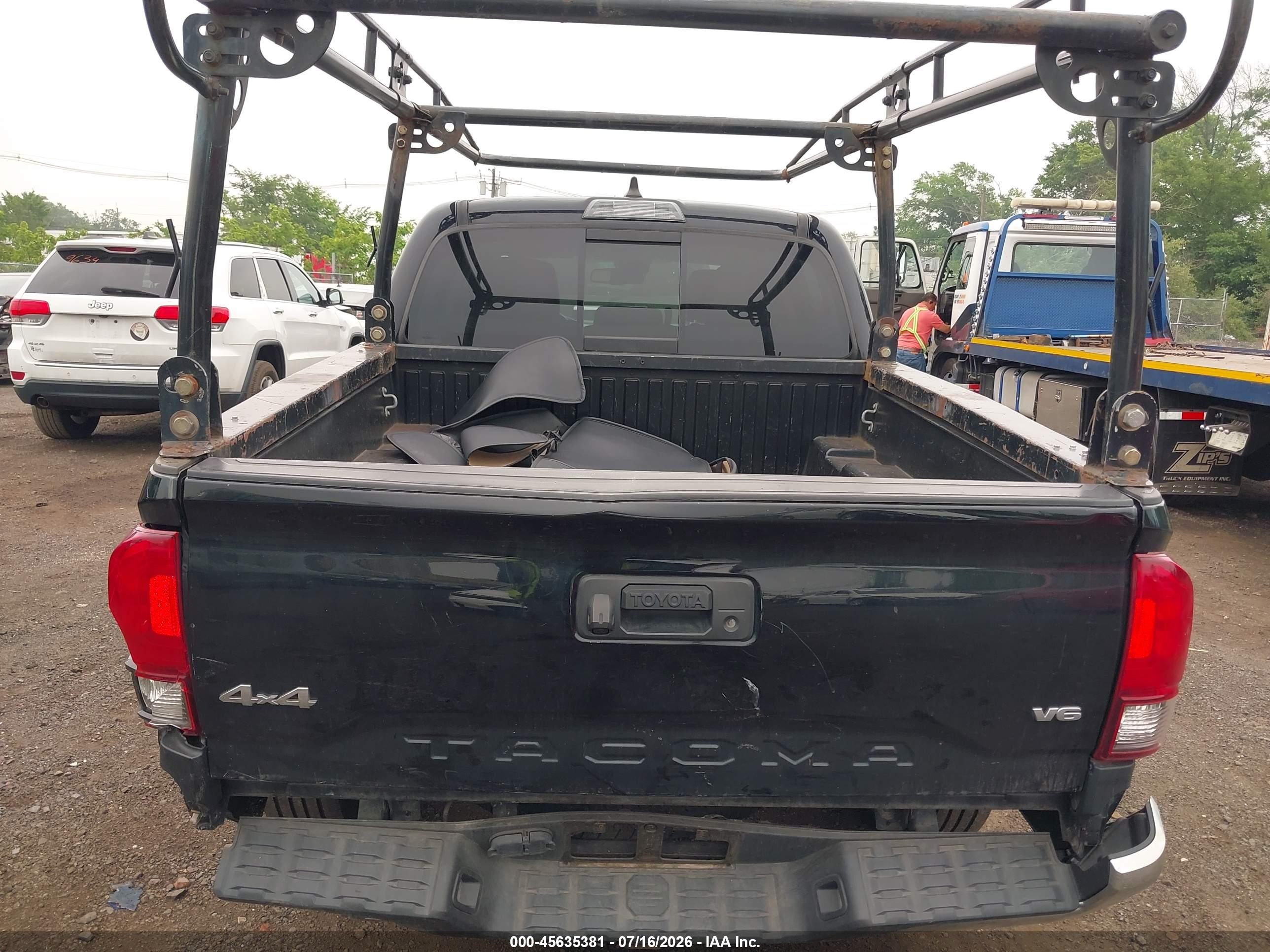 2022 Toyota Tacoma Sr5 V6 Black vin: 3TMCZ5AN3NM460459