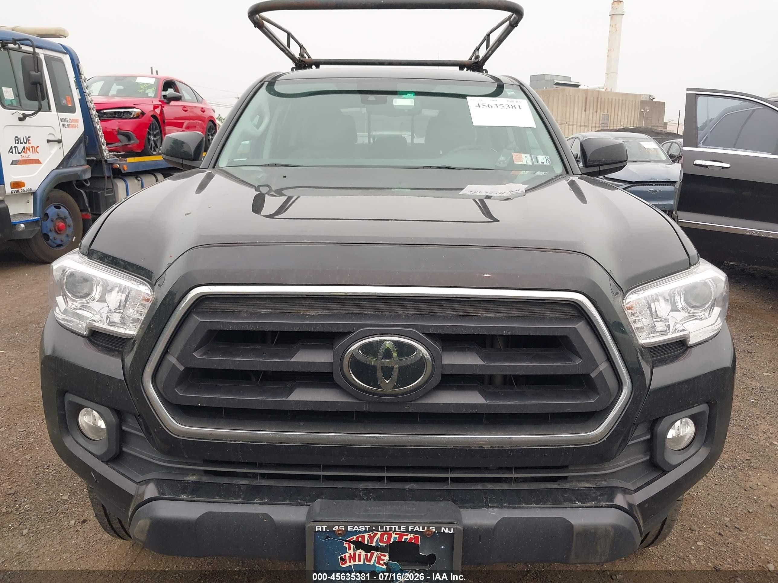 2022 Toyota Tacoma Sr5 V6 Black vin: 3TMCZ5AN3NM460459