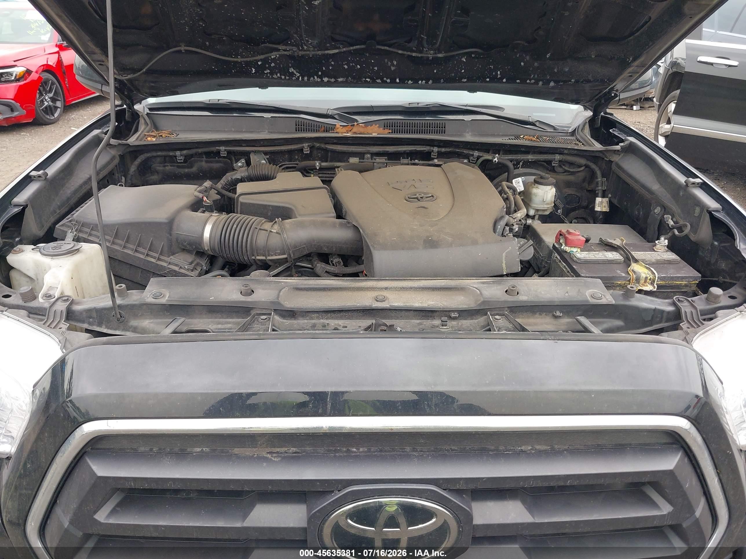 2022 Toyota Tacoma Sr5 V6 Black vin: 3TMCZ5AN3NM460459