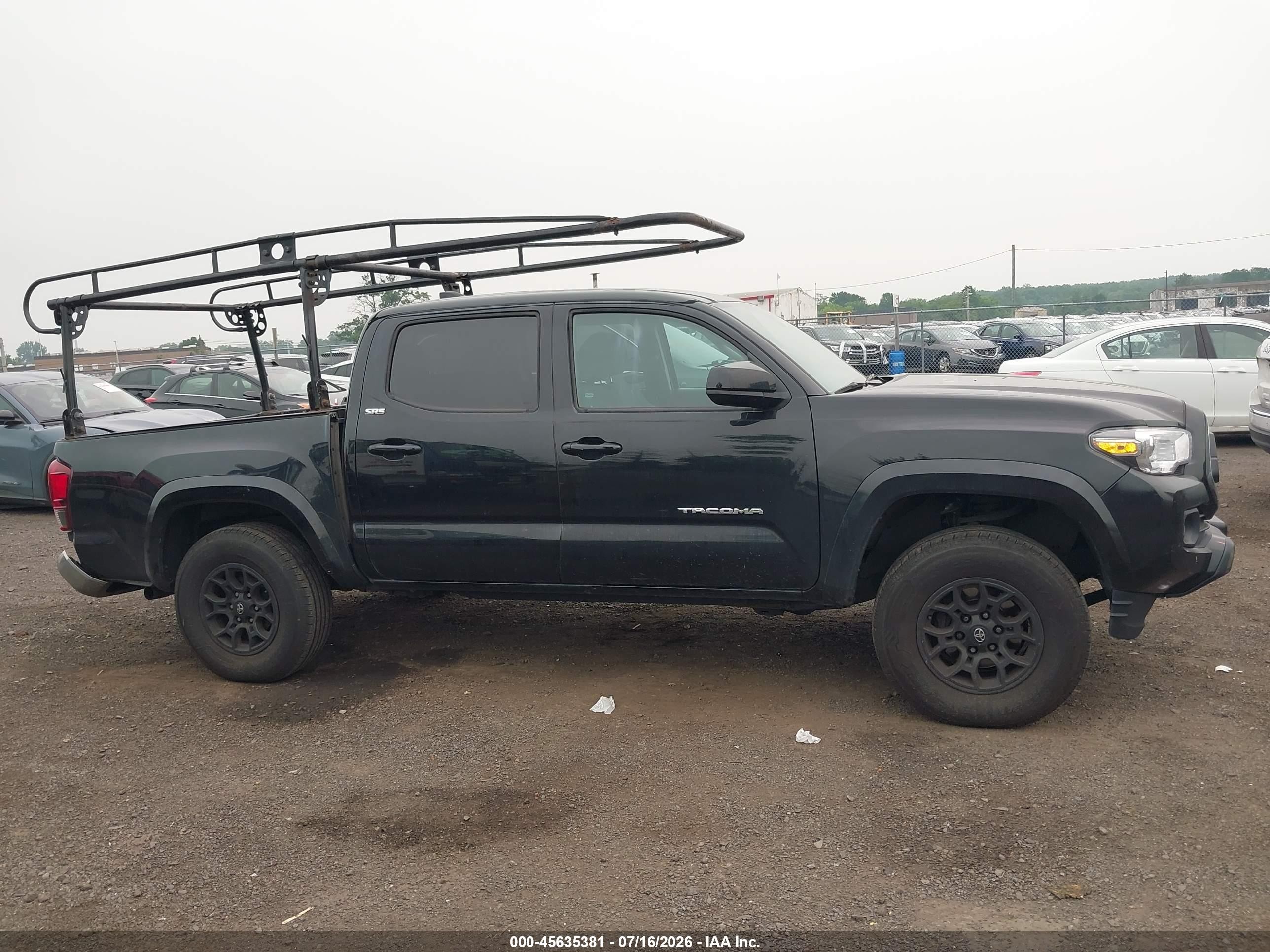 2022 Toyota Tacoma Sr5 V6 Black vin: 3TMCZ5AN3NM460459