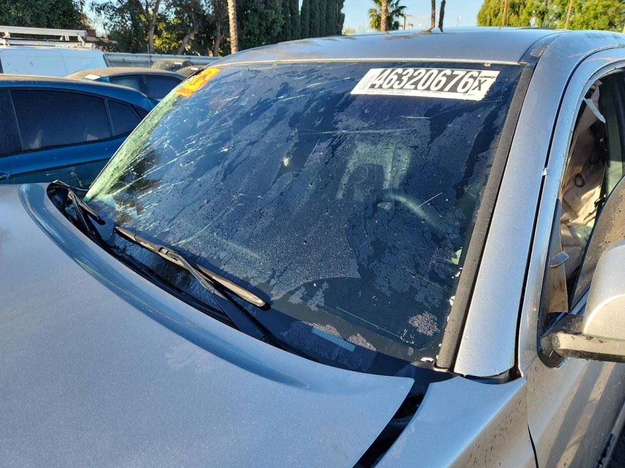2023 Toyota Tacoma Trd Off-road Silver vin: 3TMCZ5AN4PM583870 Damage: Windshield, Broken, Replacement Required