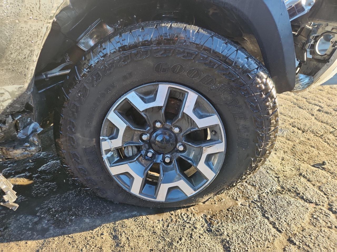 2023 Toyota Tacoma Trd Off-road Silver vin: 3TMCZ5AN4PM583870 Damage: Right Front Wheel, Curb Rash, 4 To 5 Inches