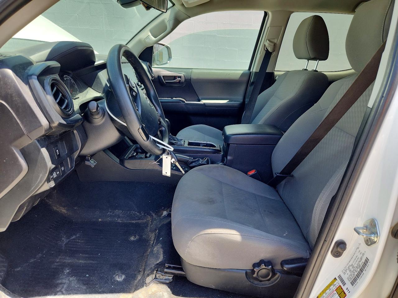 2023 Toyota Tacoma Sr V6 White vin: 3TMCZ5AN4PM652363