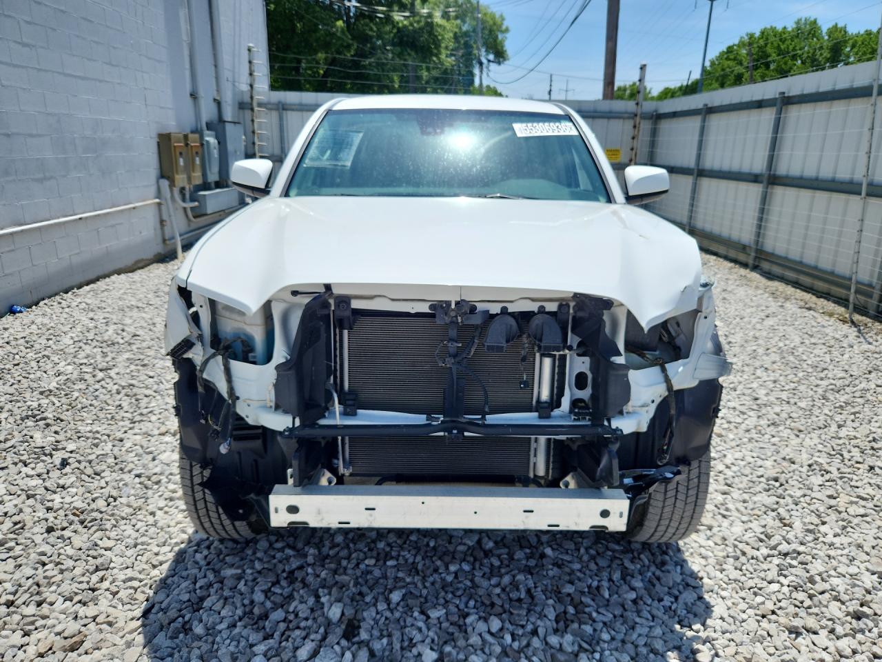 2023 Toyota Tacoma Sr V6 White vin: 3TMCZ5AN4PM652363 Damage: Grille, Missing, Replacement Required