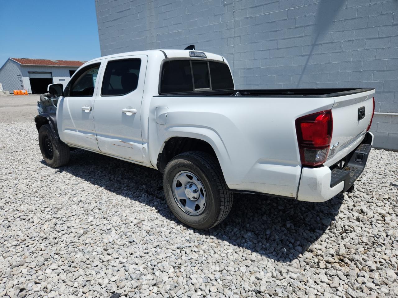 2023 Toyota Tacoma Sr V6 White vin: 3TMCZ5AN4PM652363 Damage: Left Bed Side, Dent(S) W/ Paint Dmg, > 12 Inches