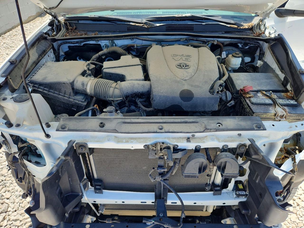 2023 Toyota Tacoma Sr V6 White vin: 3TMCZ5AN4PM652363