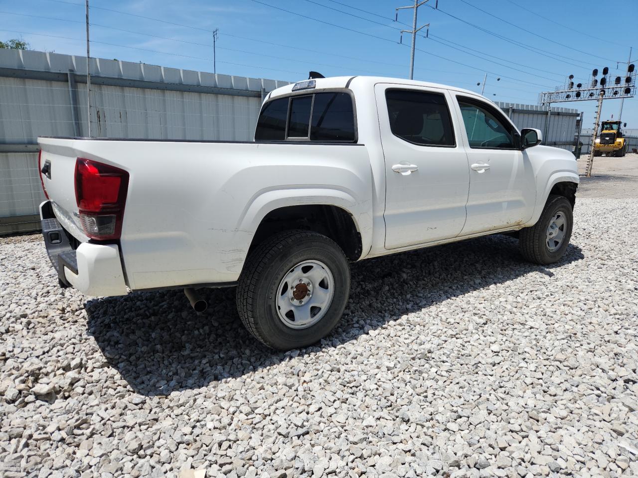 2023 Toyota Tacoma Sr V6 White vin: 3TMCZ5AN4PM652363 Damage: Right Bed Side, Dent(S) W/ Paint Dmg, > 12 Inches