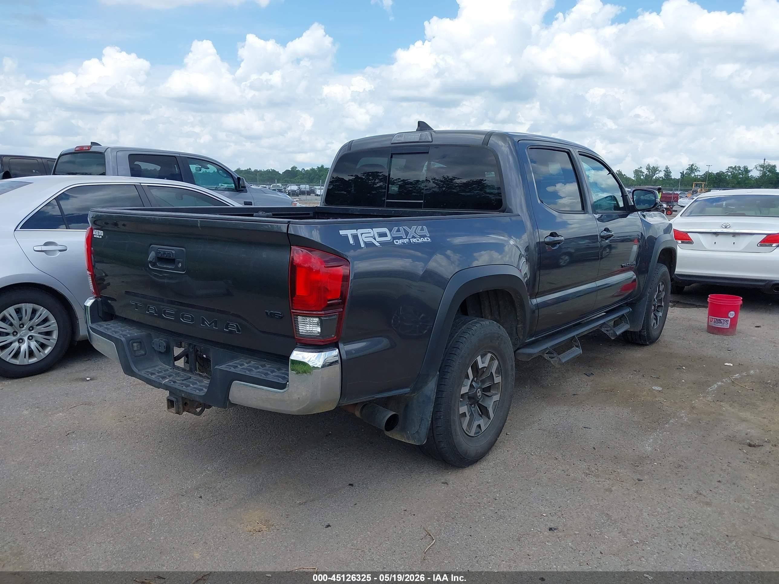 2019 Toyota Tacoma Trd Off Road Серый vin: 3TMCZ5AN7KM214459