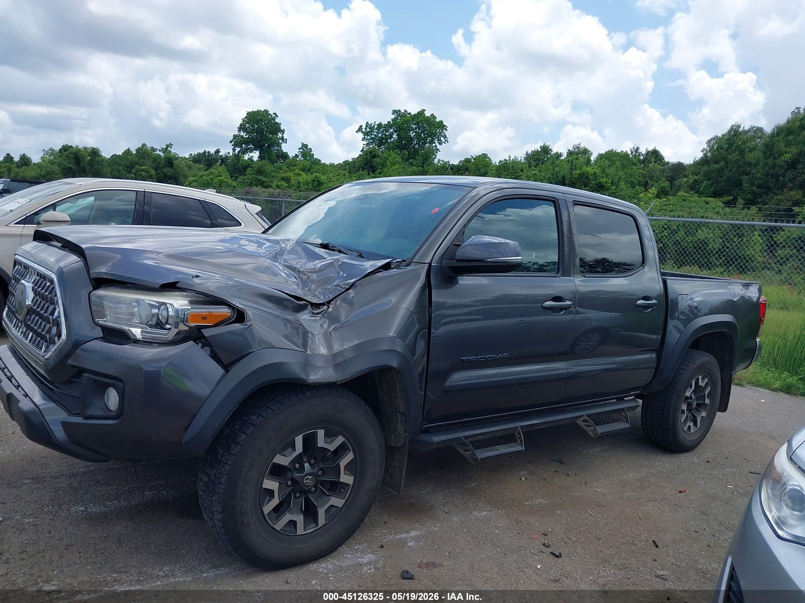 2019 Toyota Tacoma Trd Off Road Серый vin: 3TMCZ5AN7KM214459