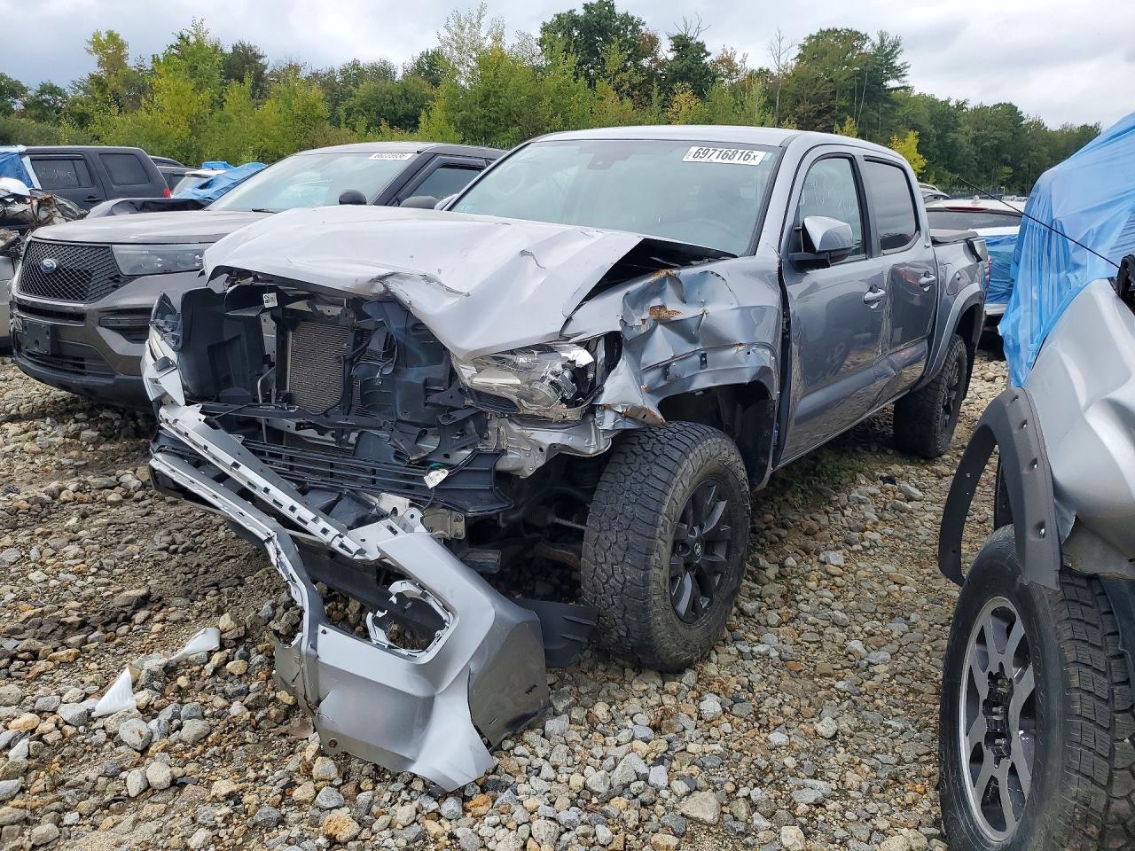 2021 Toyota Tacoma Sr5 V6 Silver vin: 3TMCZ5AN7MM382895