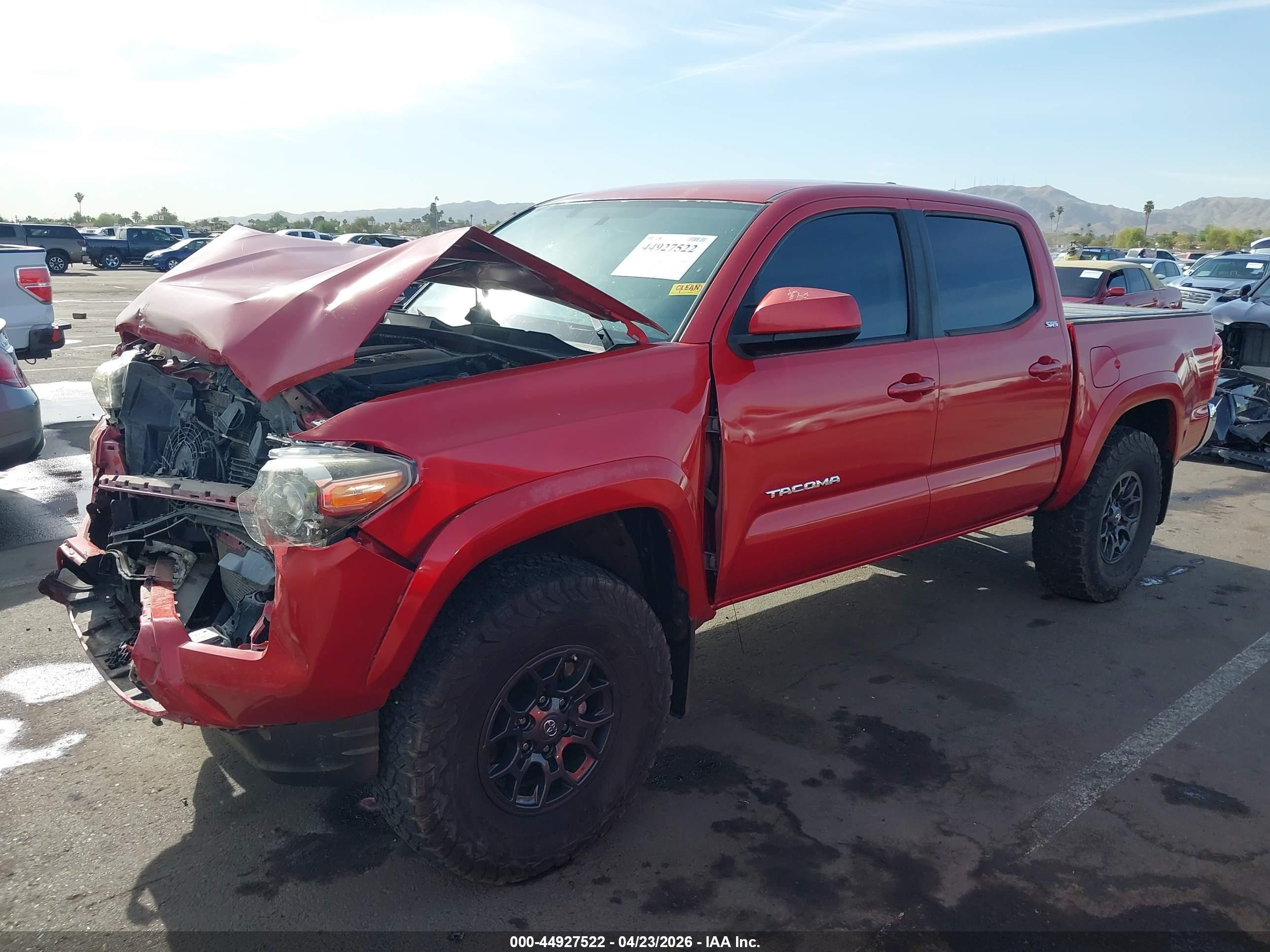 2017 Toyota Tacoma Sr5 V6 Red vin: 3TMCZ5AN8HM093661